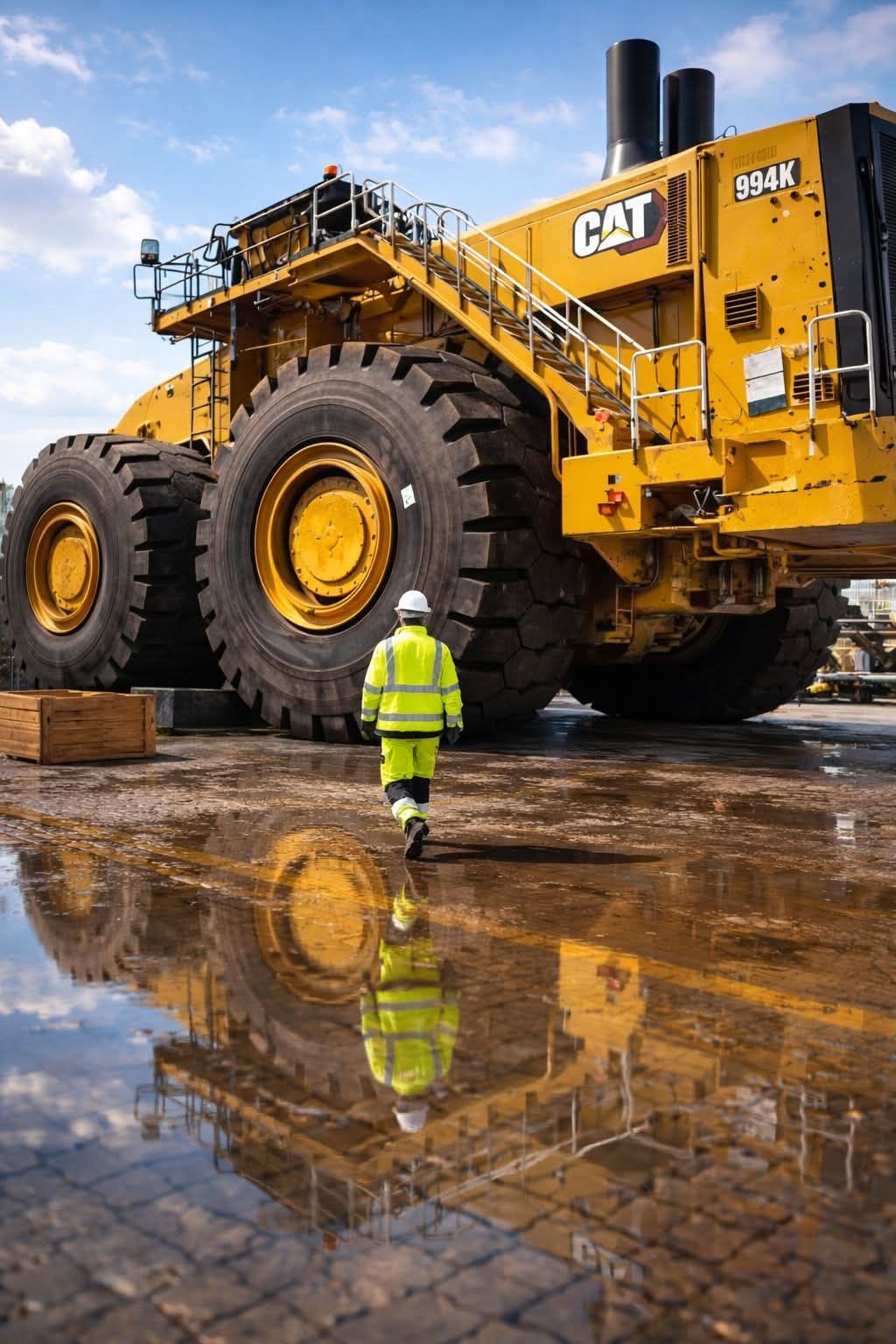 Operating the CAT 994K wheel loader is a confident and empowering