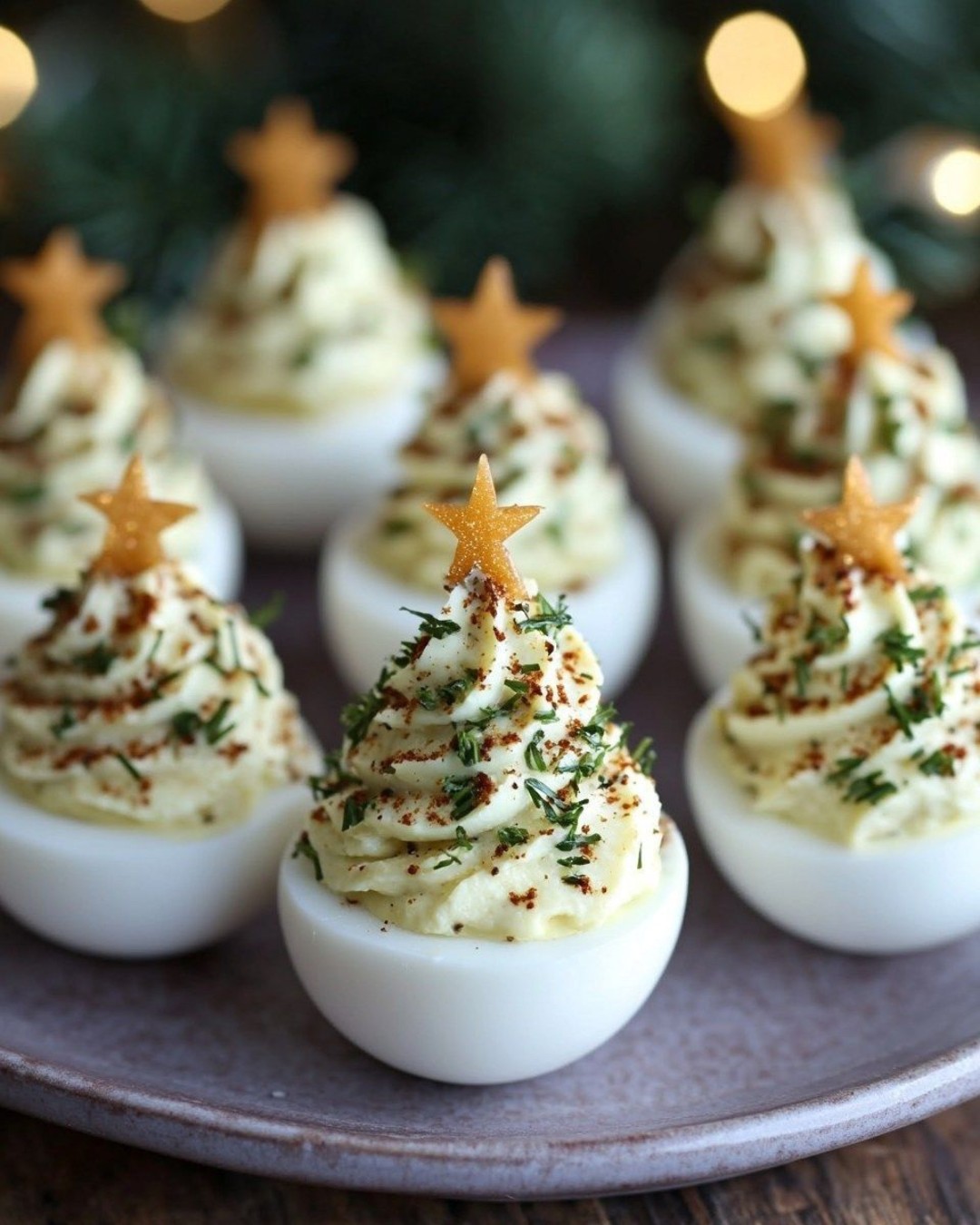Curated visual reference: Gallery Detail: Easy How Adorable Are These Christmas Tree Deviled Eggs They