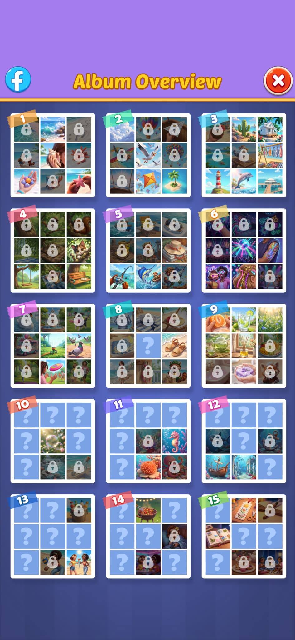 各種プロモカード、ヒラメキ、GENJI、アルハァディオス他 f Album Overview x 5 8 9 ? 10 11 12 ? ? ? 13 2 14 15 ? ? ? ? ٤