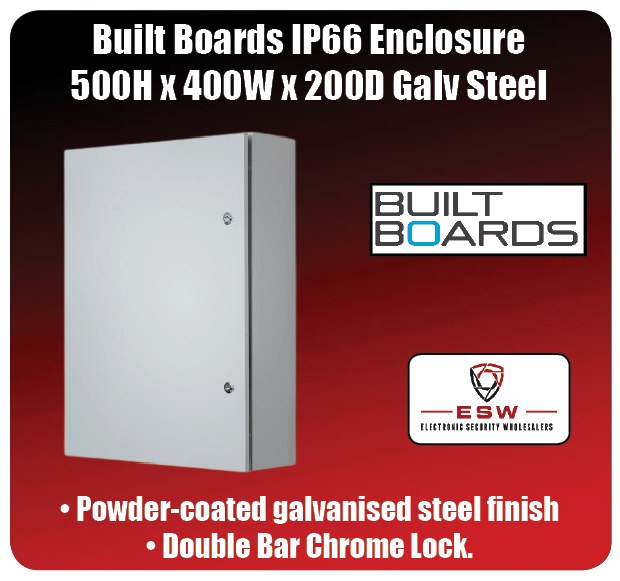Electronic - Built Boards IP66 Enclosure 500H x 400W x 200D Galv Steel ...