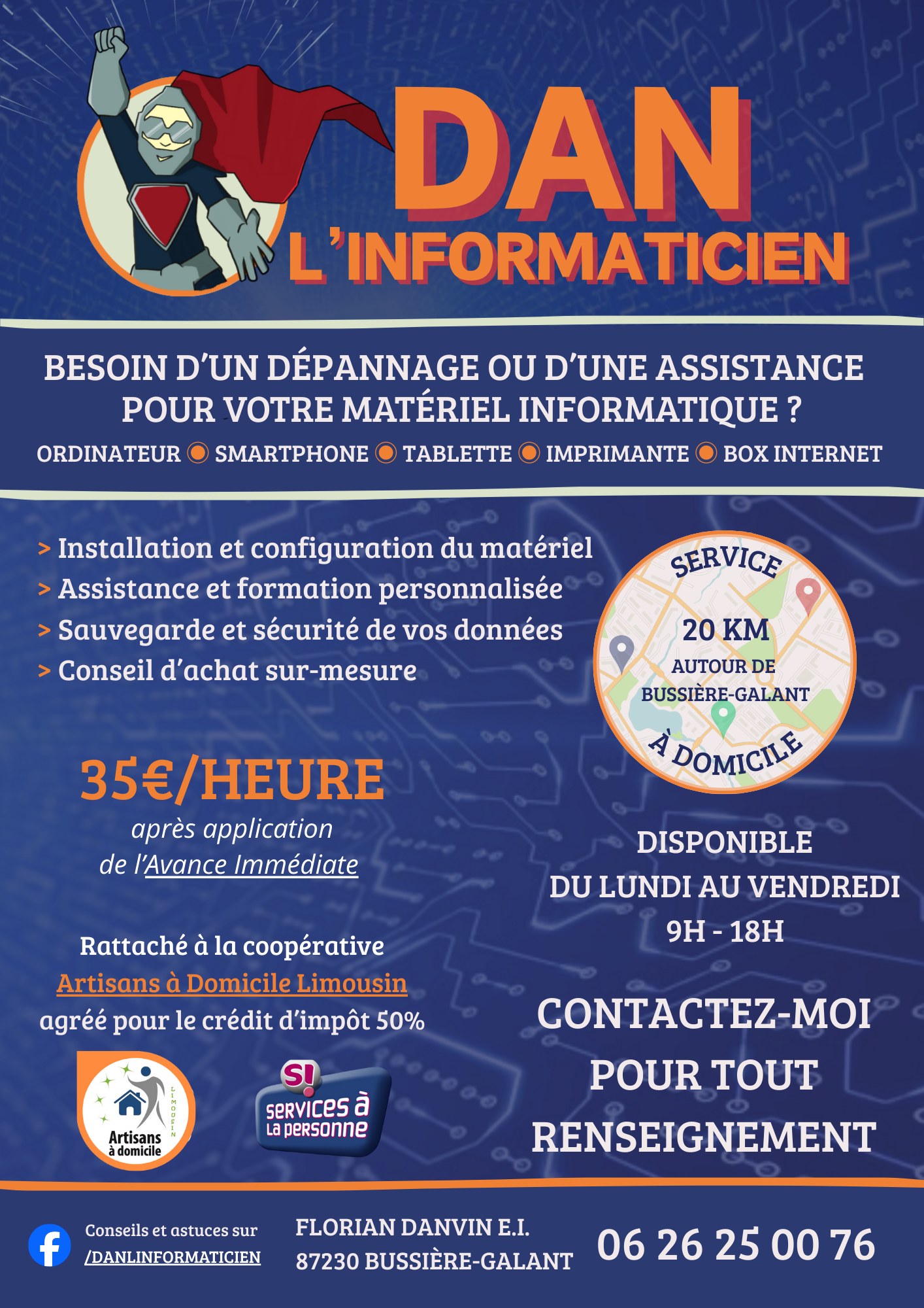 Dan l'informaticien | Bussière-Galant