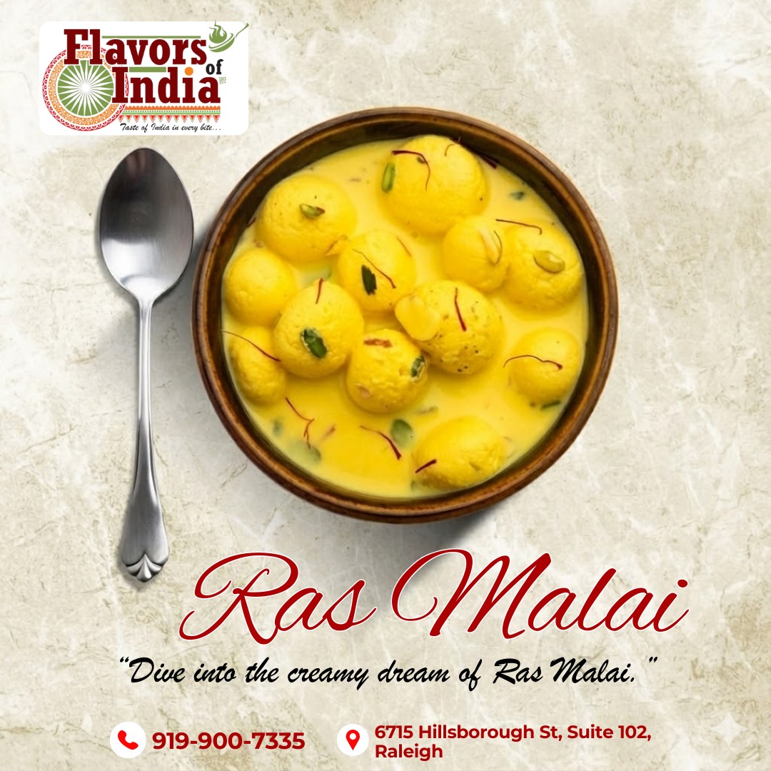 Flavors - Ras Malai Magic at Flavors India! Dive into the creamy dream ...