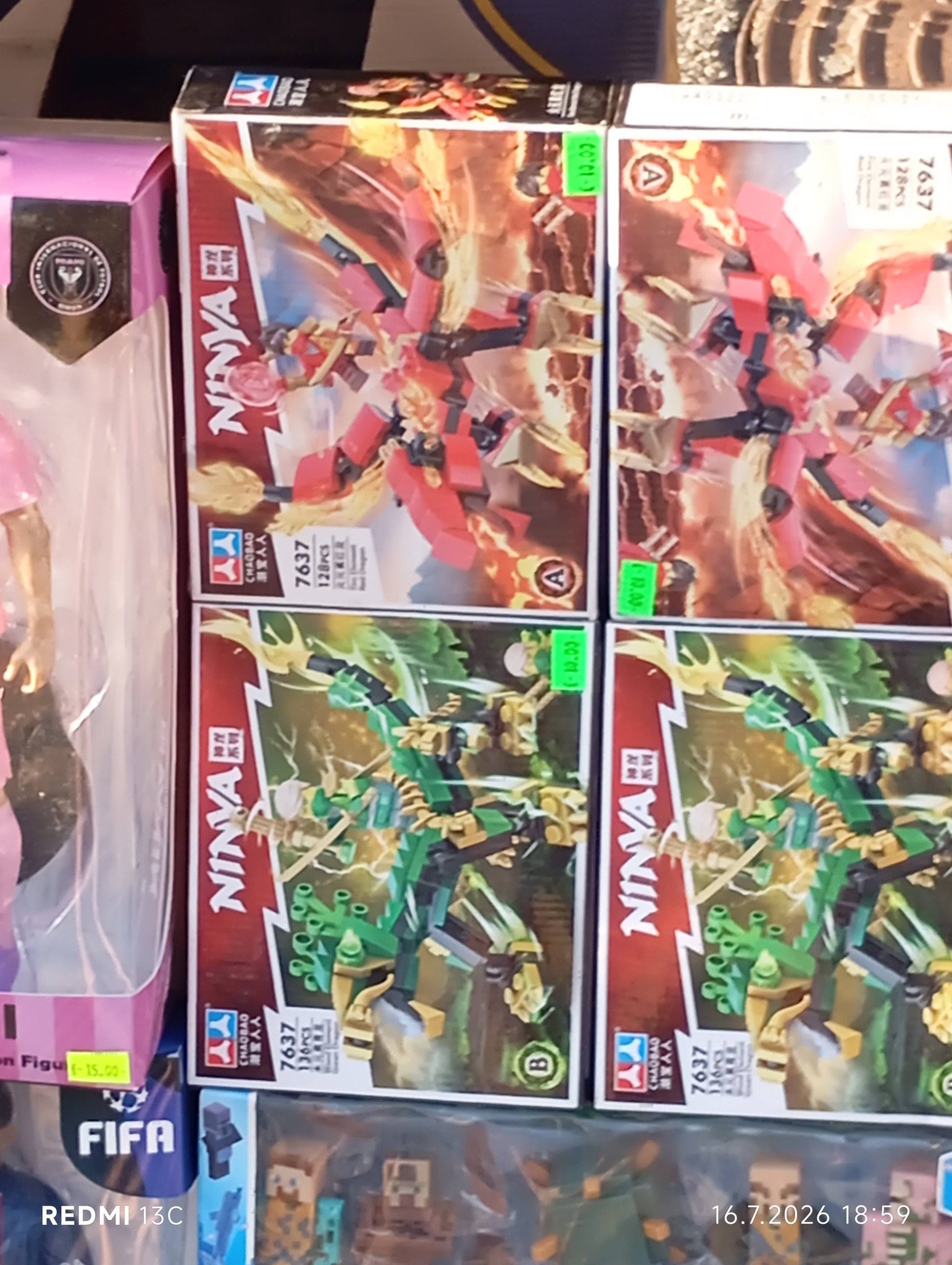 I found some funny ninjago fake sets
