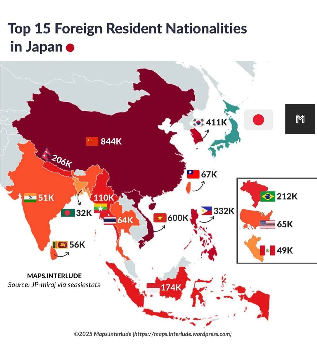 Adz - Number of foreign resident in Japan (2024). | Facebook