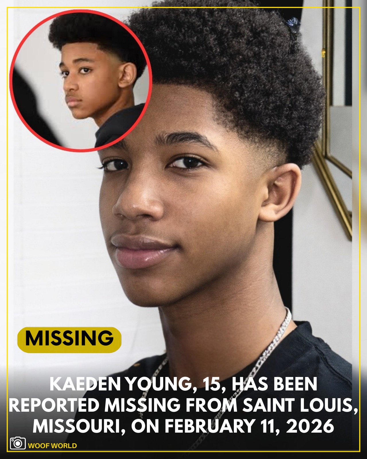 Woof - 🚨 MISSING: Kaeden Young 💔 Kaeden Young, 15, has been missing ...