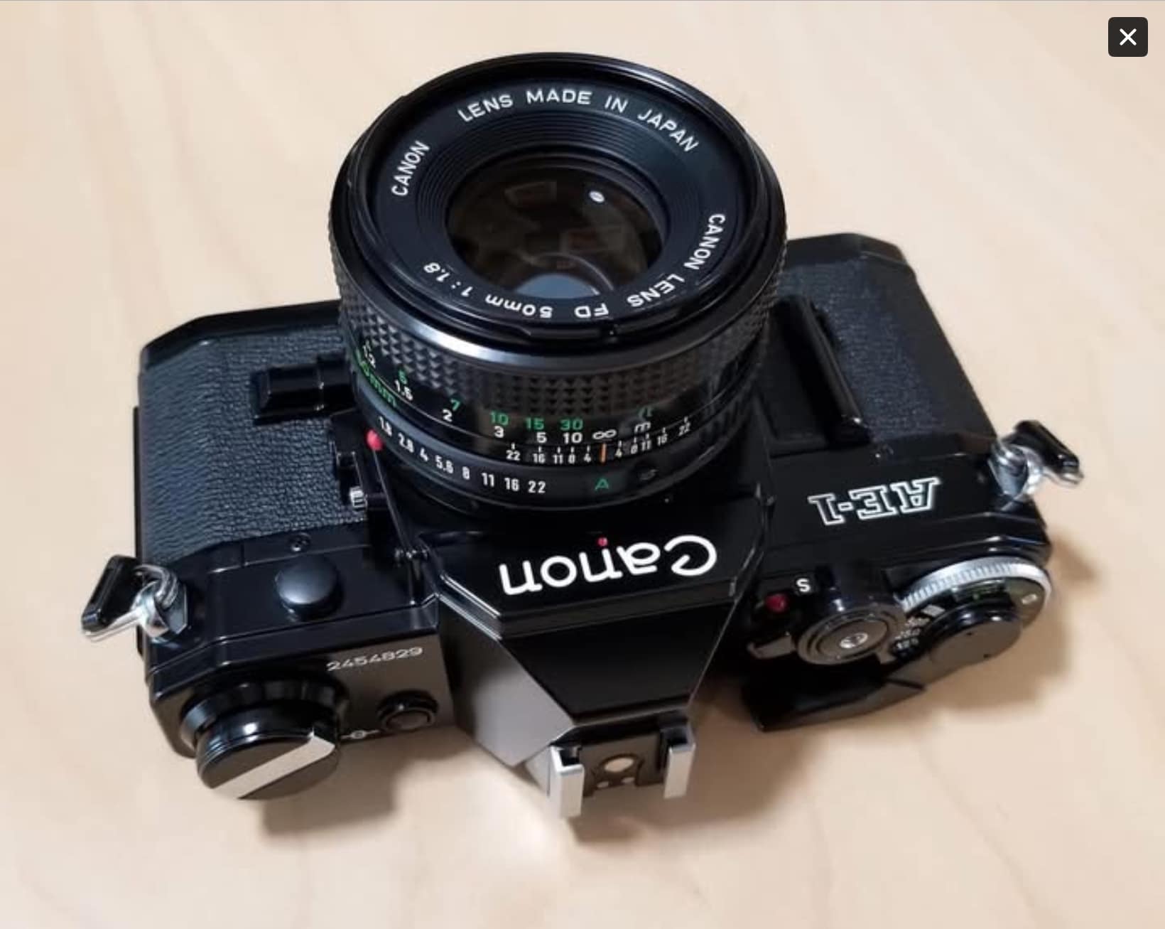 Canon AE-1 camera introduced in 1976