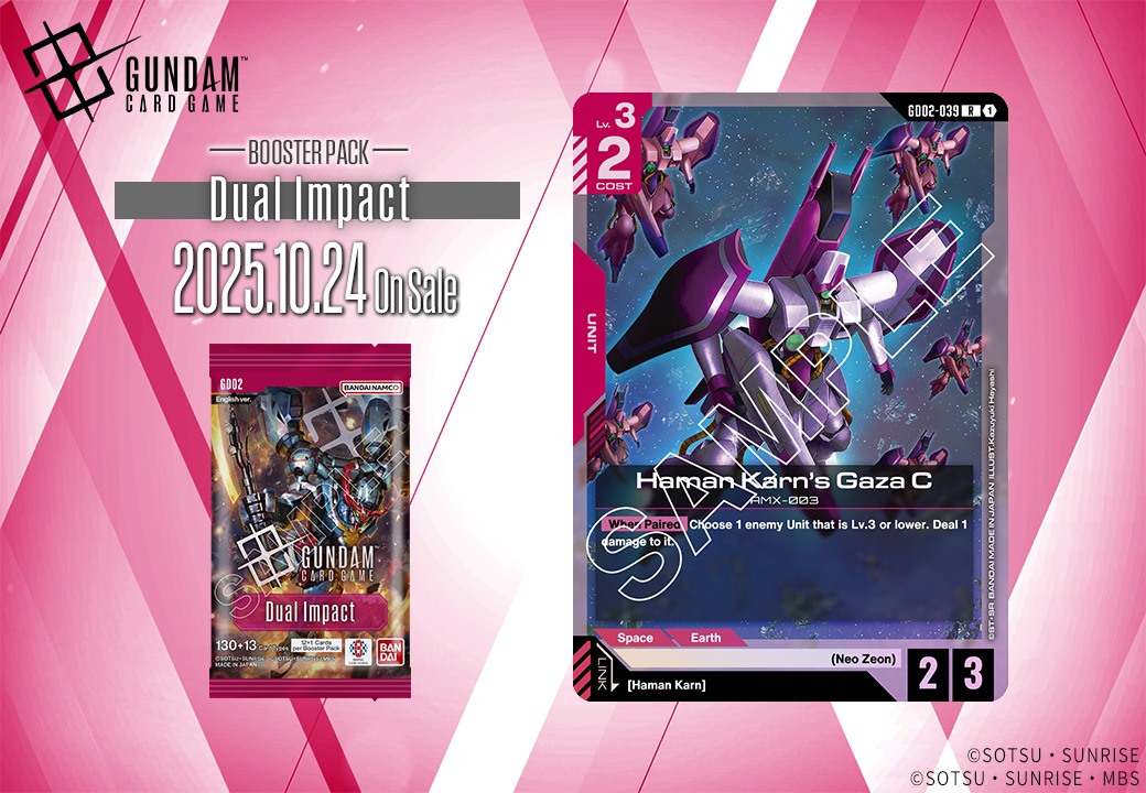 Gundam Card Game introduces Haman Karn in Dual Impact booster pack