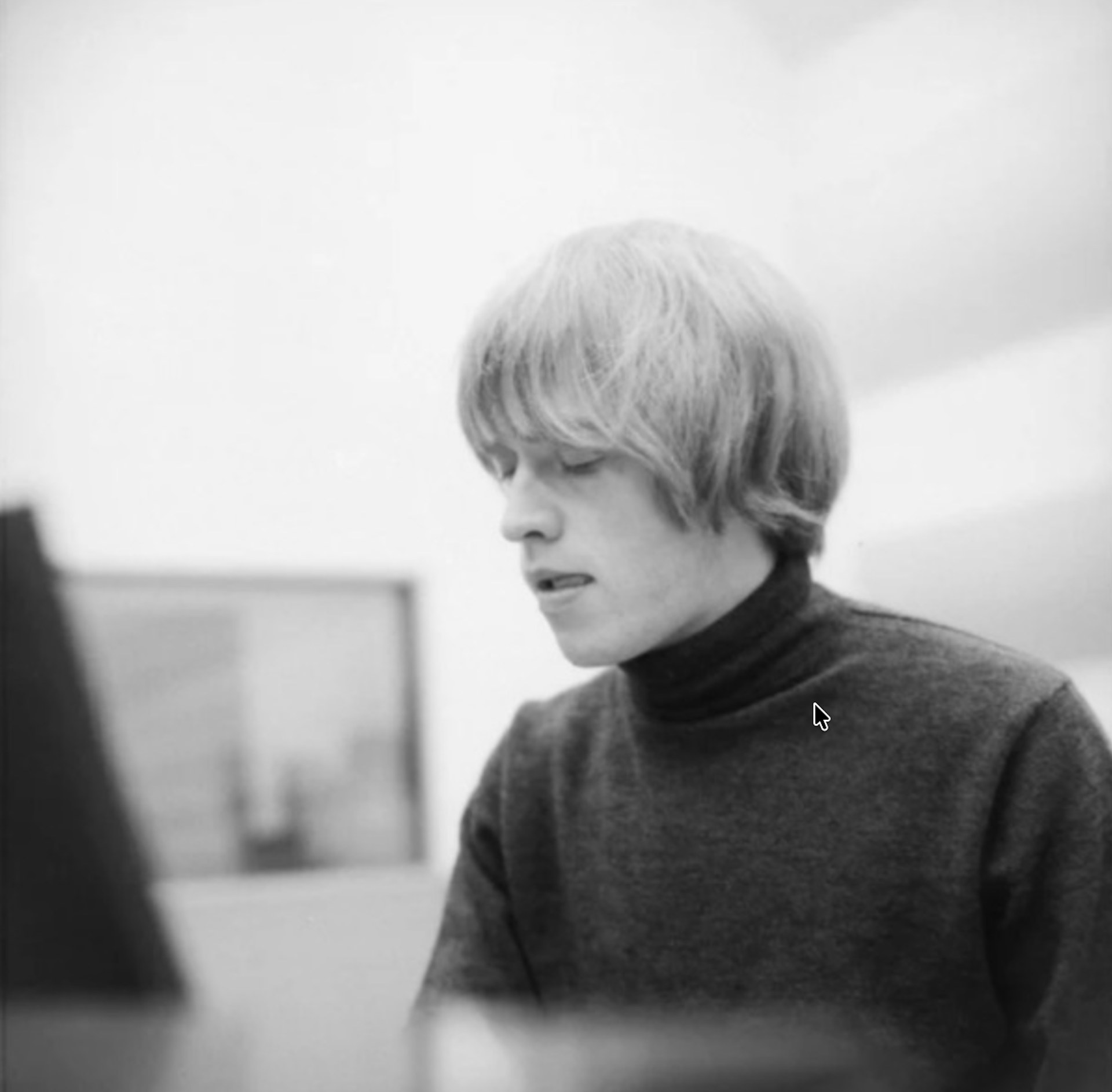 1962: Early publicity photo of 20-year-old Brian after signing