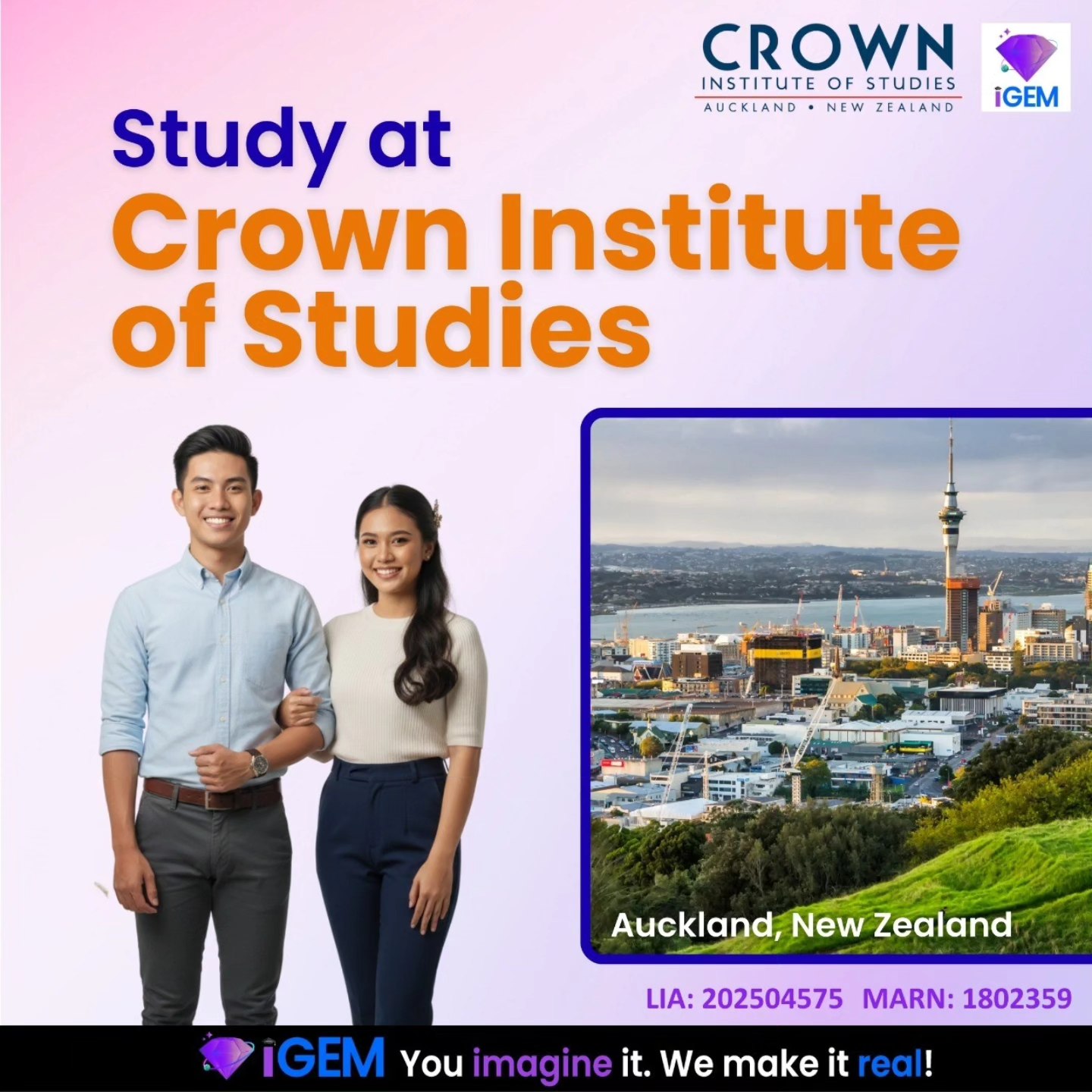 🎓 Study in New Zealand with Crown... - IGEM Edu and Migration | Facebook