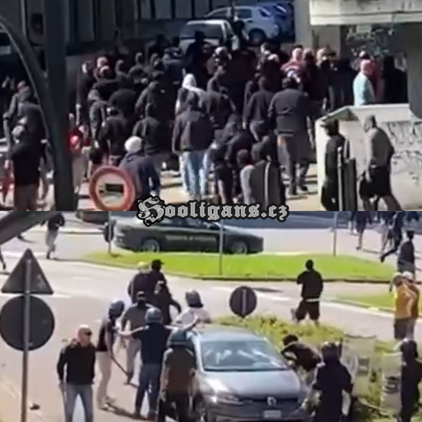 Hooligans.cz - 21.09.2025🇮🇹Riots before game Cremonese against Parma ...