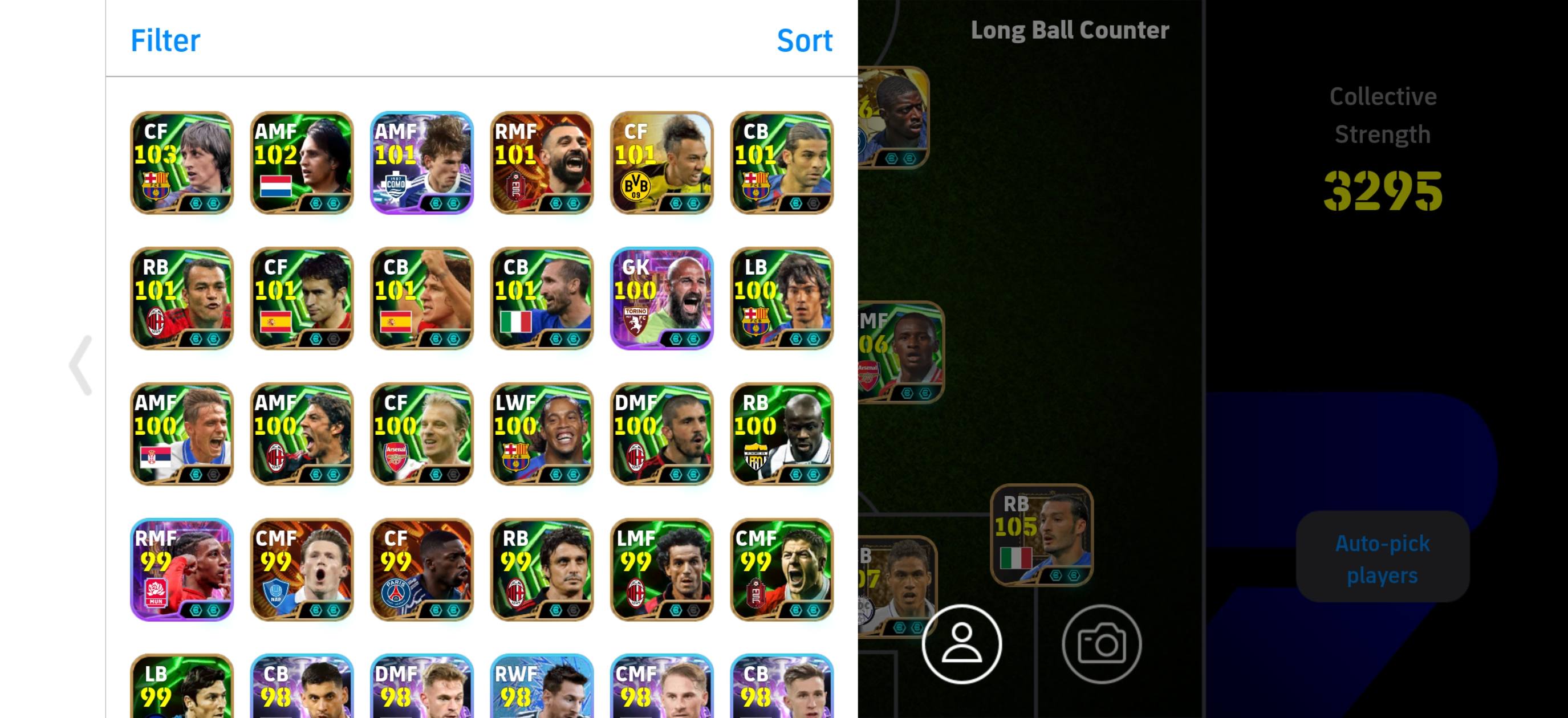 Efootball account with 3053 strength for sale