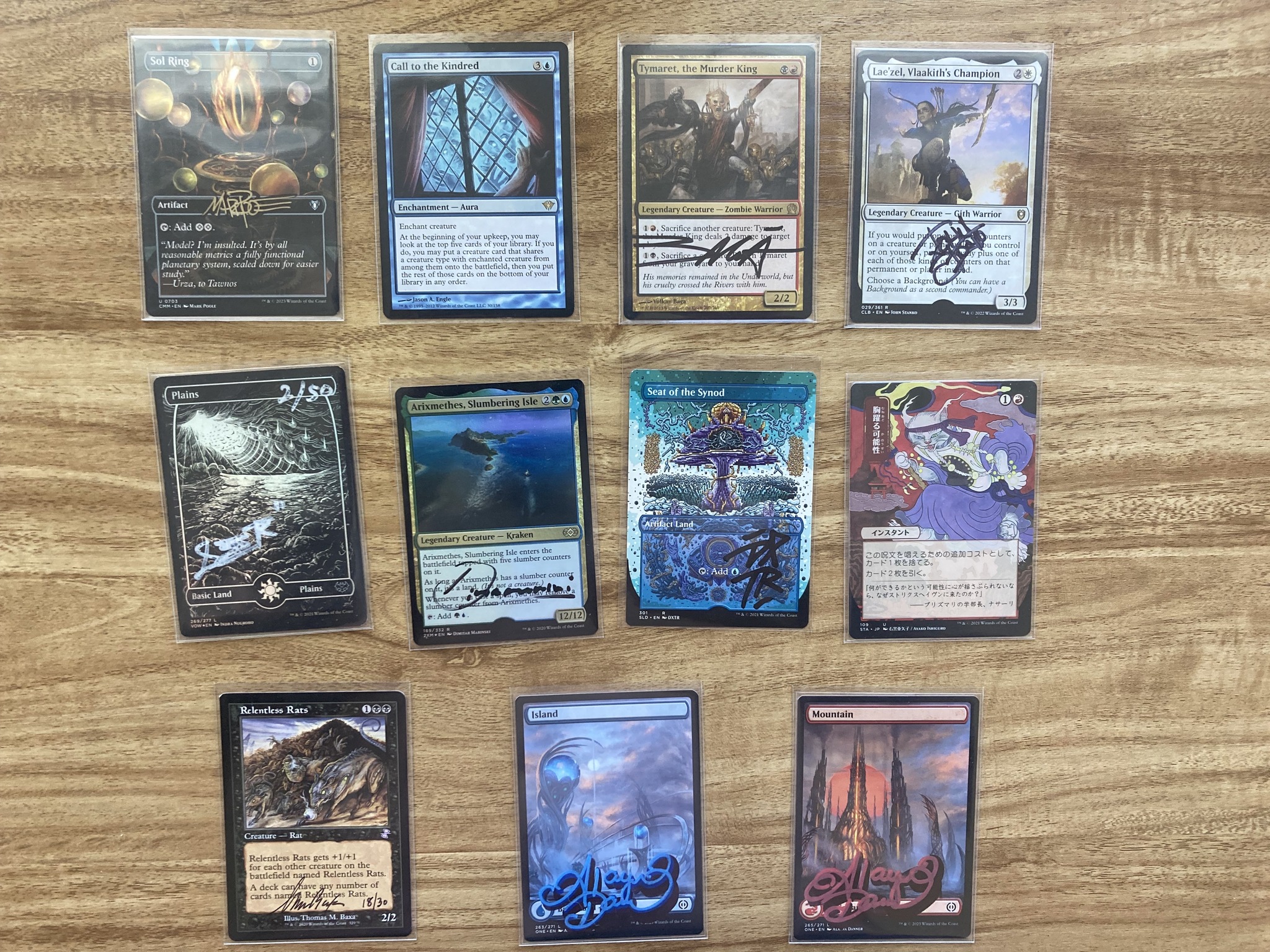 Jason Engle sent signed cards and artist proofs