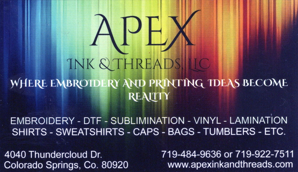 APEX Ink & Threads, LLC | Colorado Springs CO