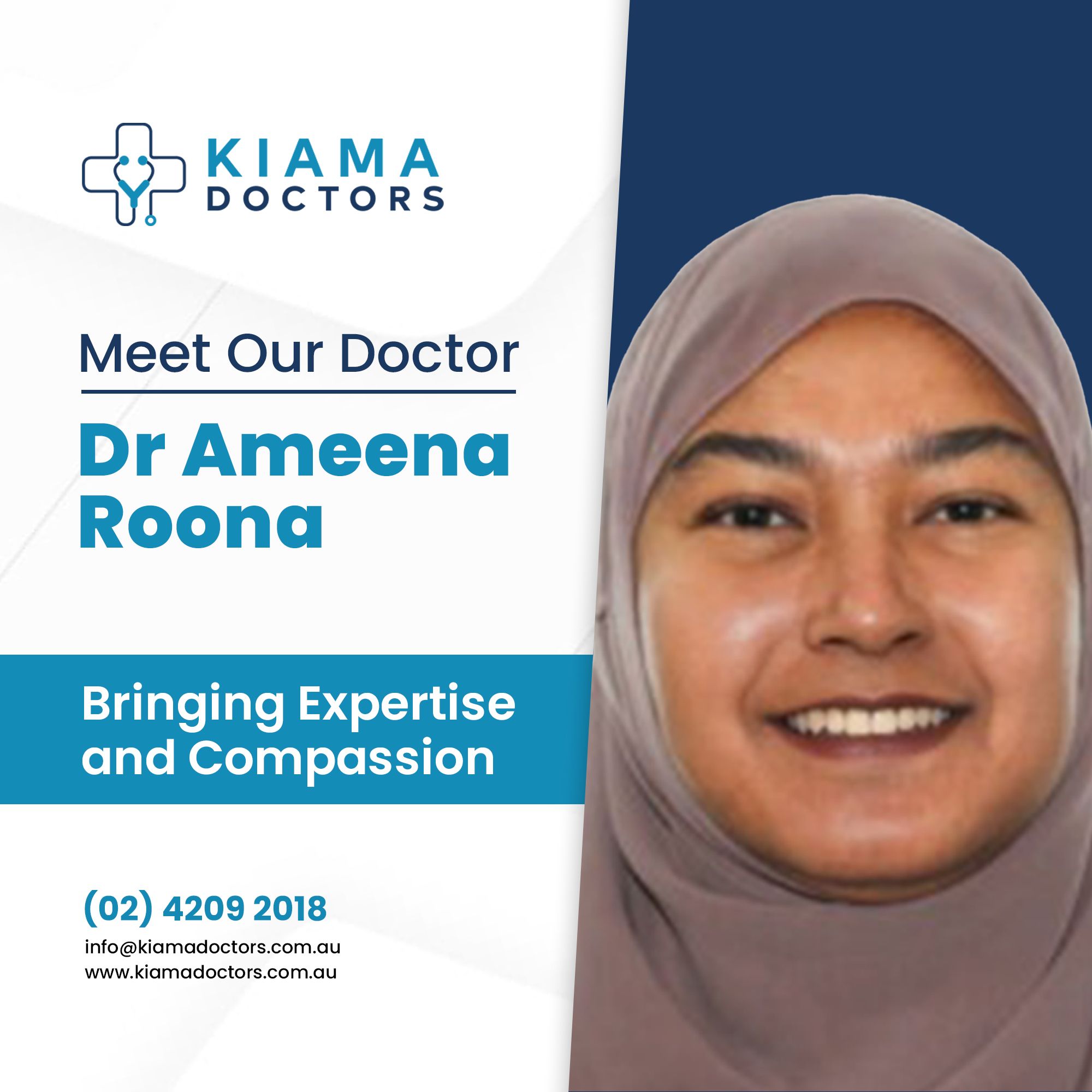Kiama Doctors - Meet Dr. Ameena Roona at Kiama Doctors! 🩺... | Facebook