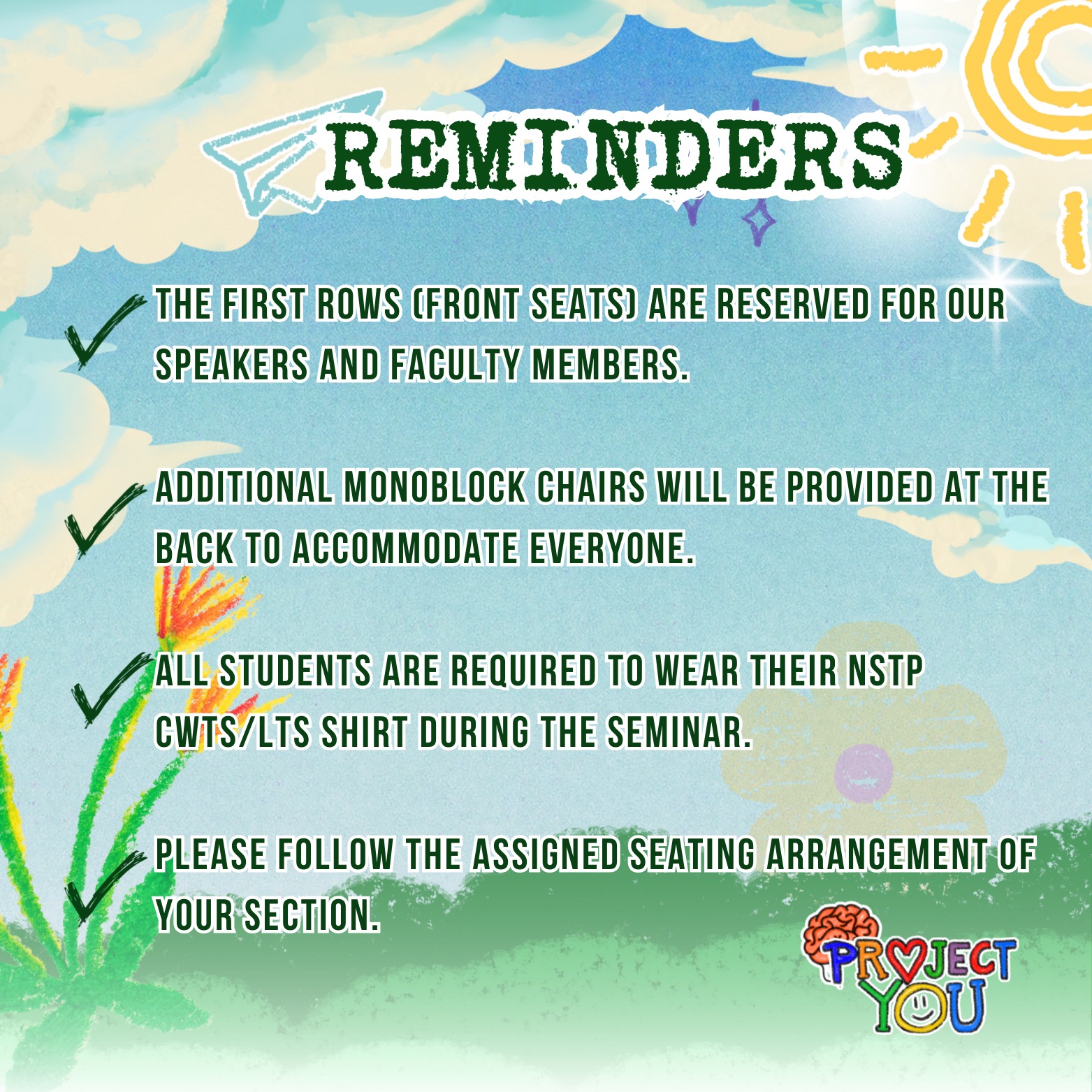 𝐇𝐄𝐀𝐃𝐒 𝐔𝐏, 𝐂𝐖𝐓𝐒... - CLSU NSTP-Civic Welfare Training Service | Facebook