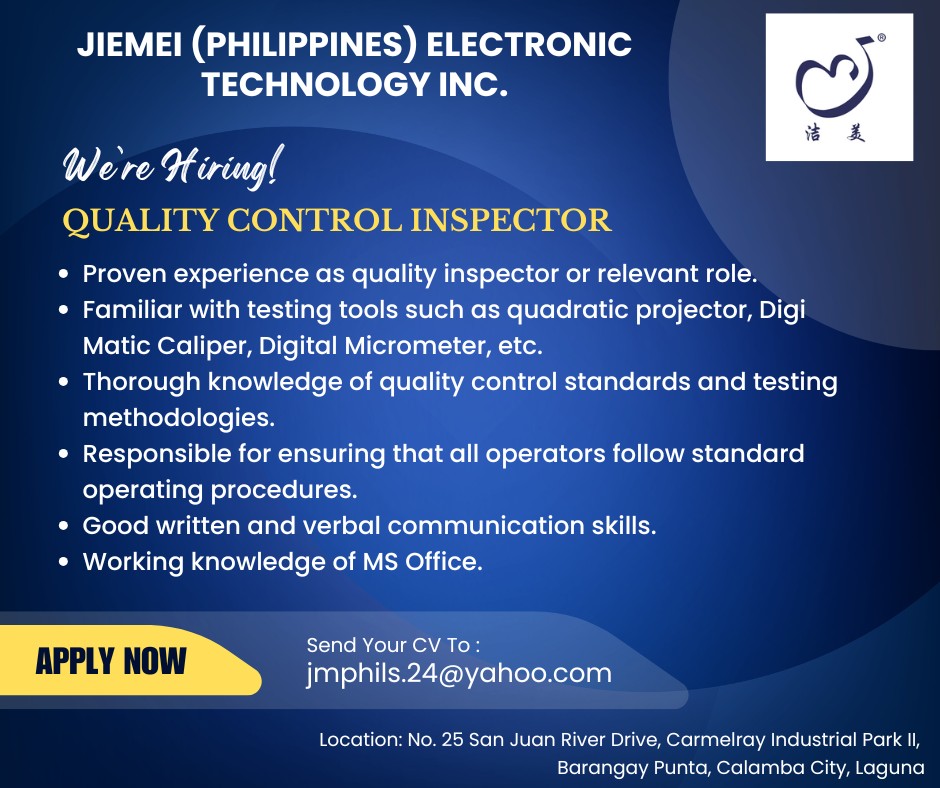 Jiemei Electronic Technology Inc. - Philippines | Calamba
