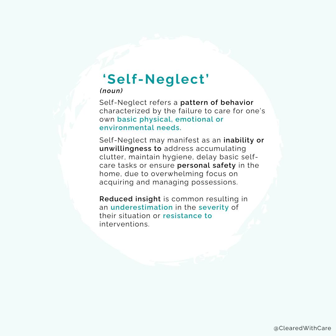 Cleared - ☎️ Support Is Just a Call Away ☎️ Self-neglect goes beyond ...
