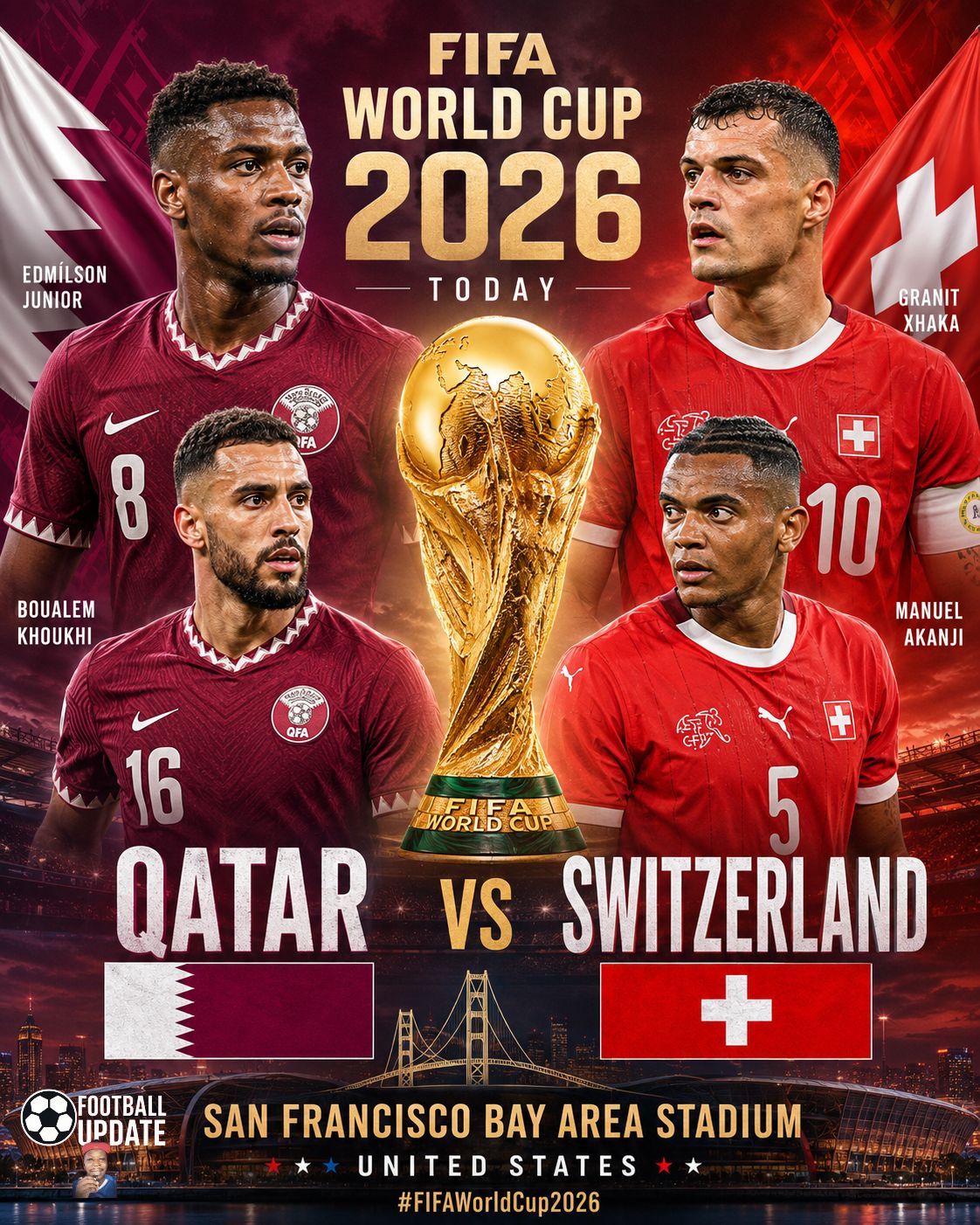 Granit Xhaka's aura in the 2026 FIFA World Cup 😮‍💨 #WorldCup