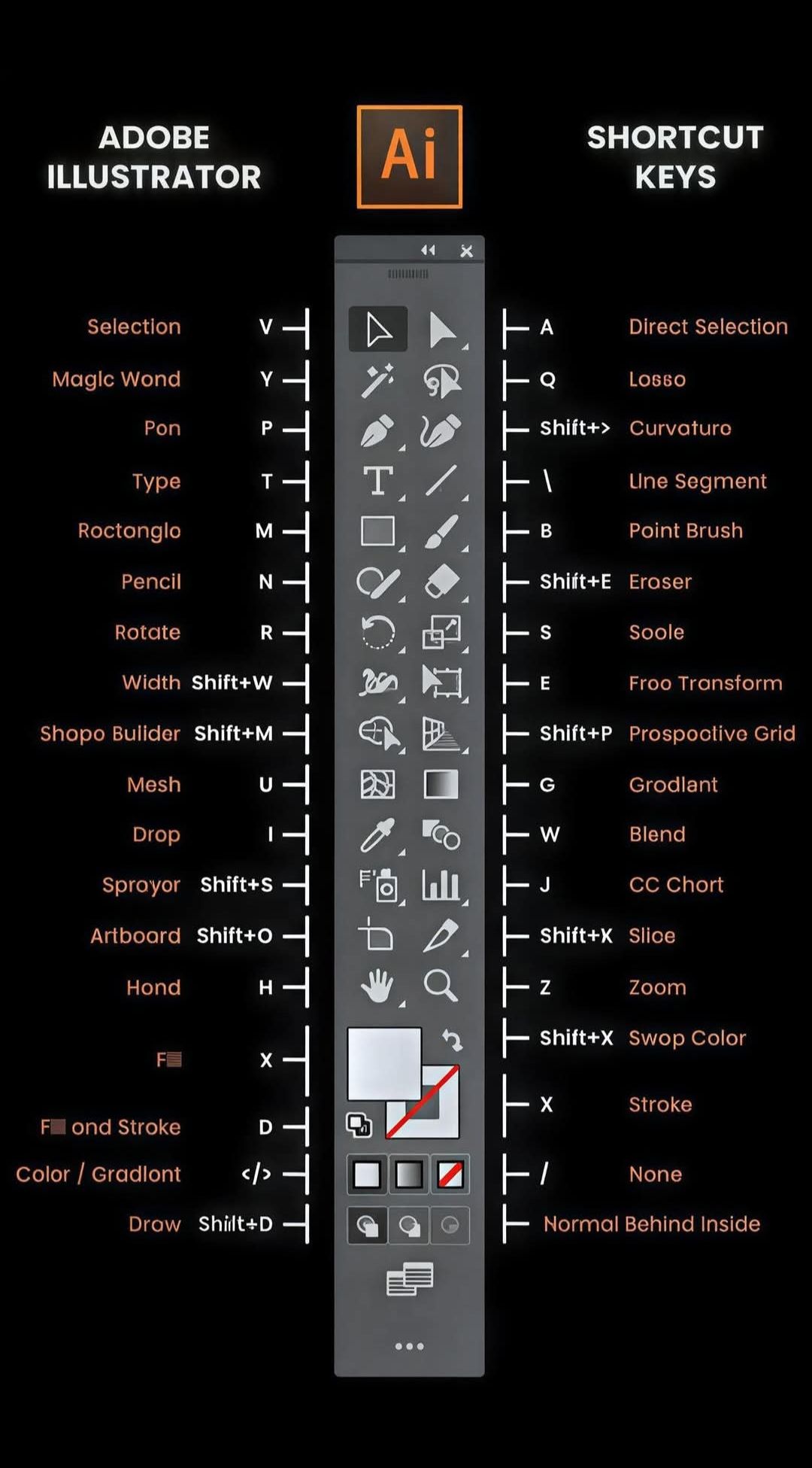 Dizinner - Adobe illustrator shortcuts .Save for later .... | Facebook