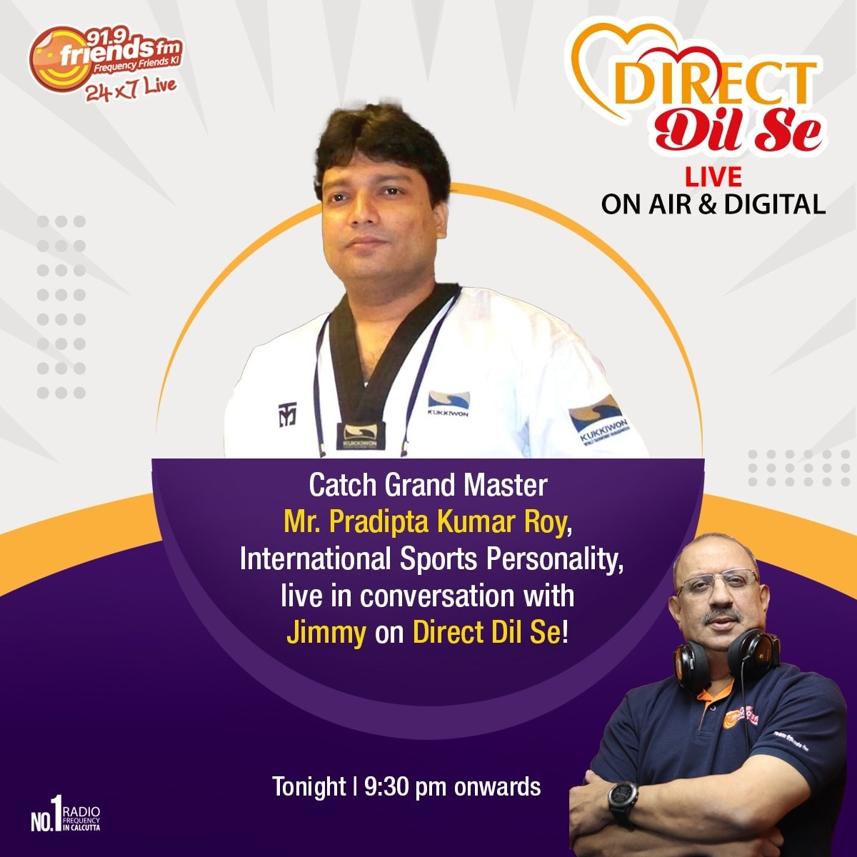 91.9 - Get ready for an inspiring conversation! 🥋 Catch Grand Master Mr ...