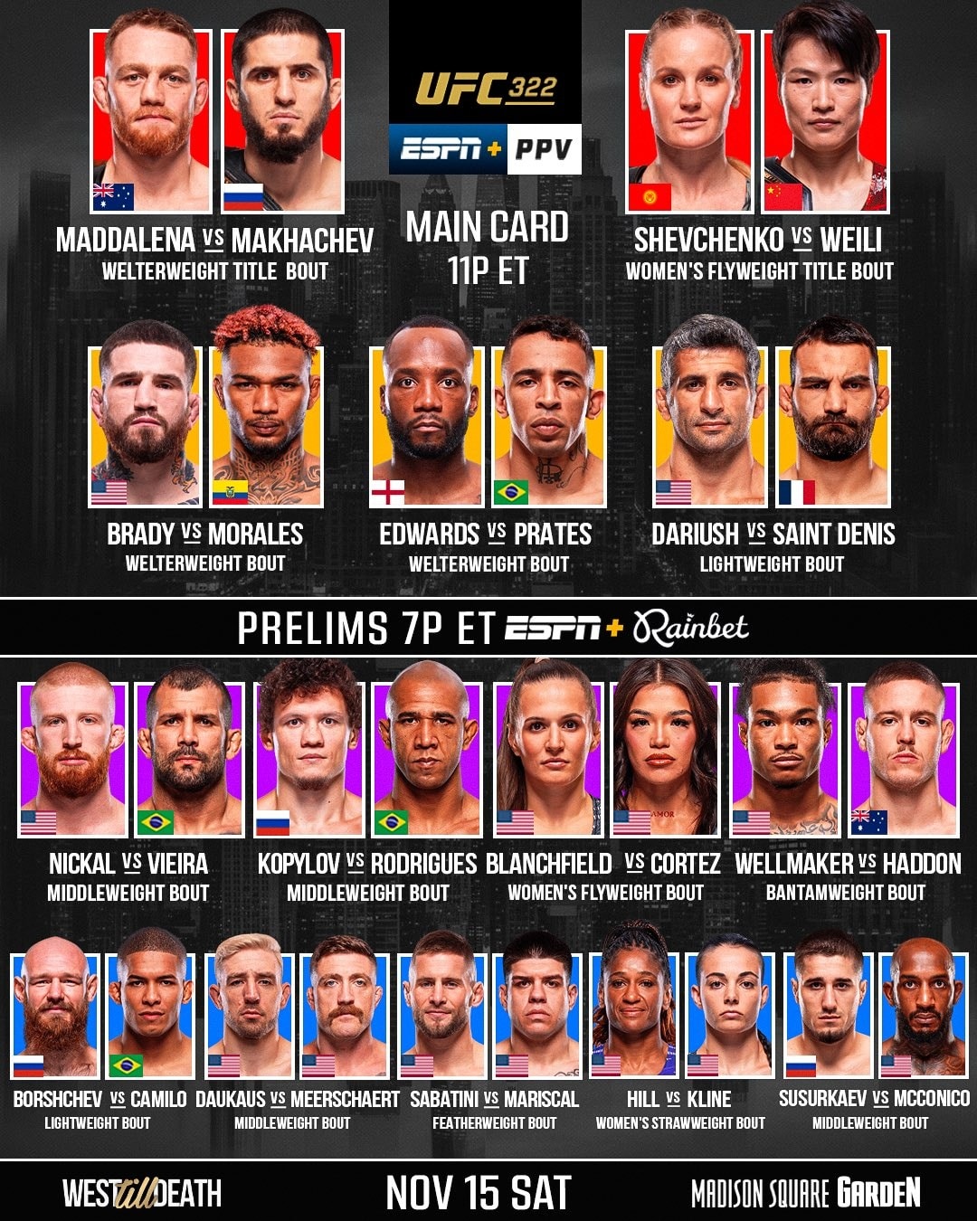Fight - ¡HOY ES LA CARTELERA MAS GRANDE DEL AÑO! A continuación te ...