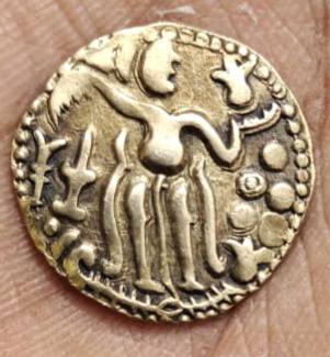 Ceylon kahavanu gold coin Lanka : 9-10th Century # not for sale #