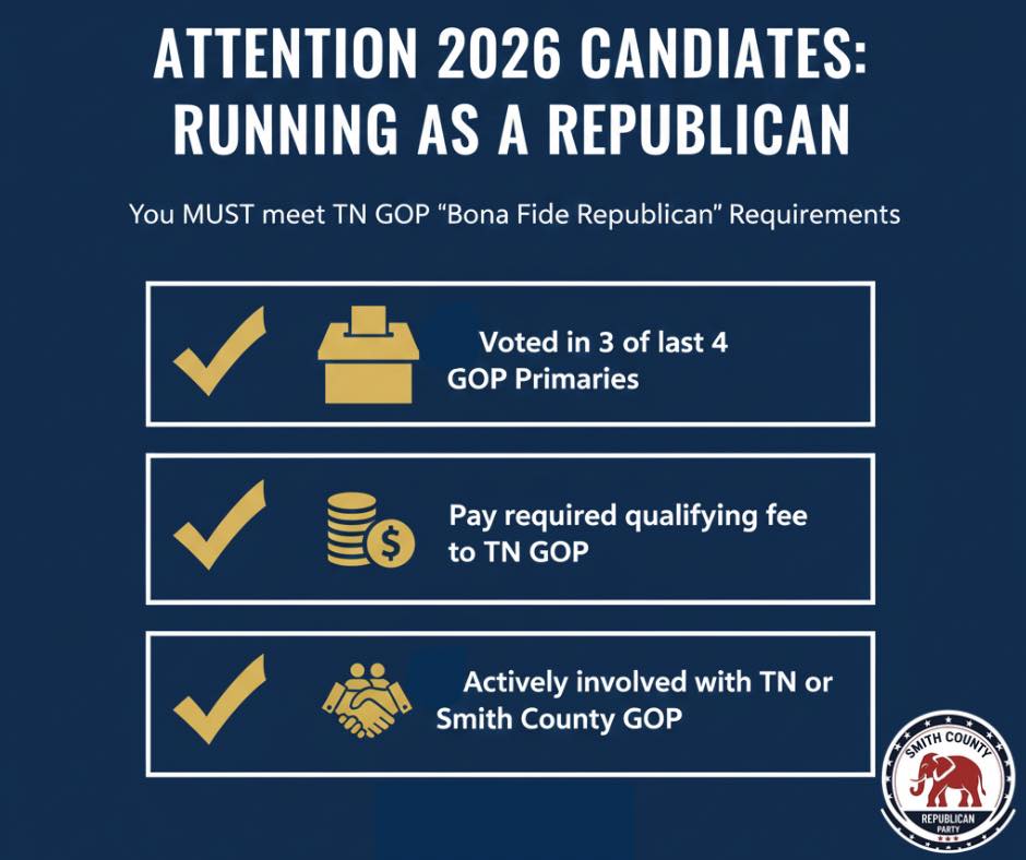 Today is the first day... - Smith County TN Republican Party | Facebook