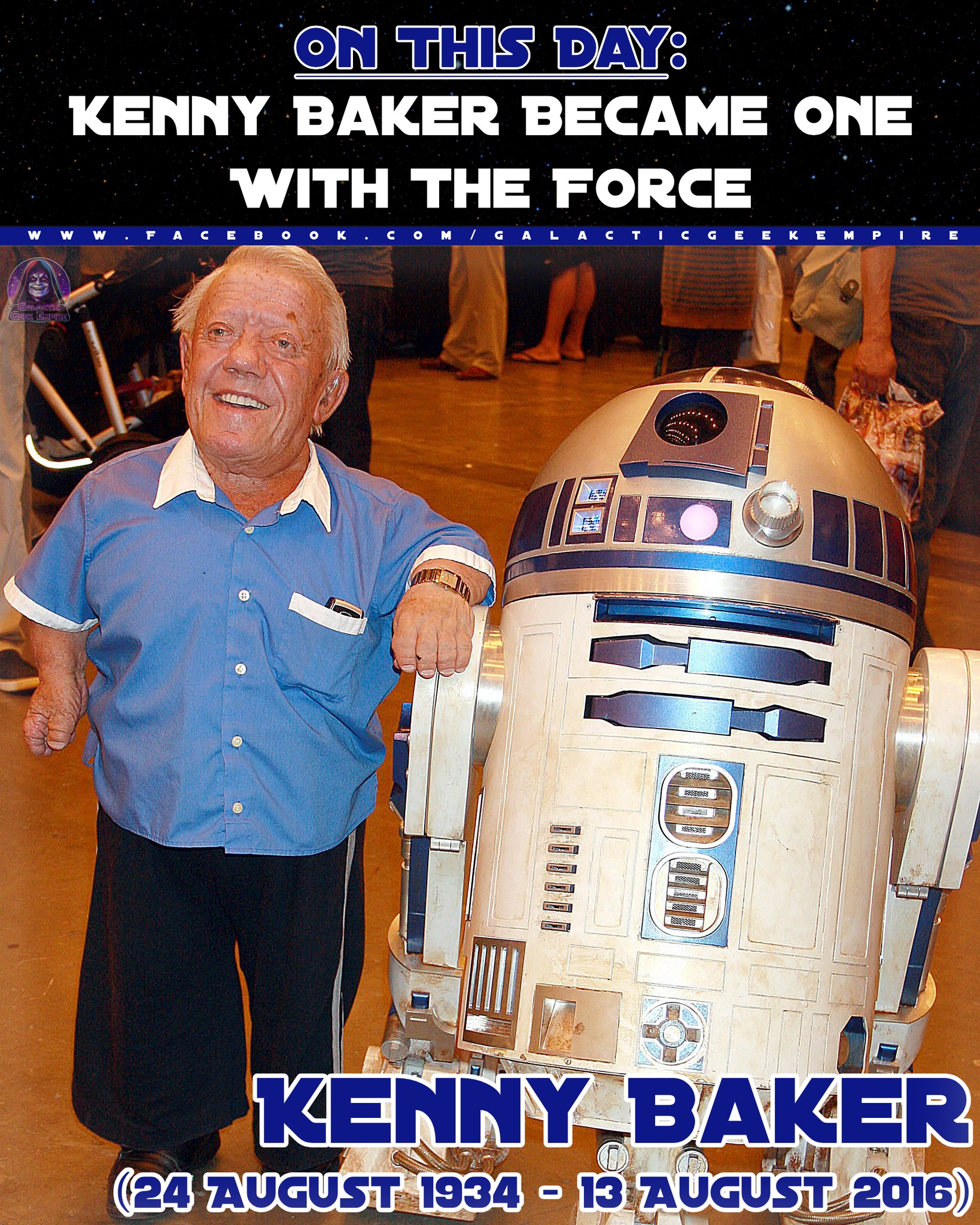 Kenny Baker's birthday and R2-D2 memories