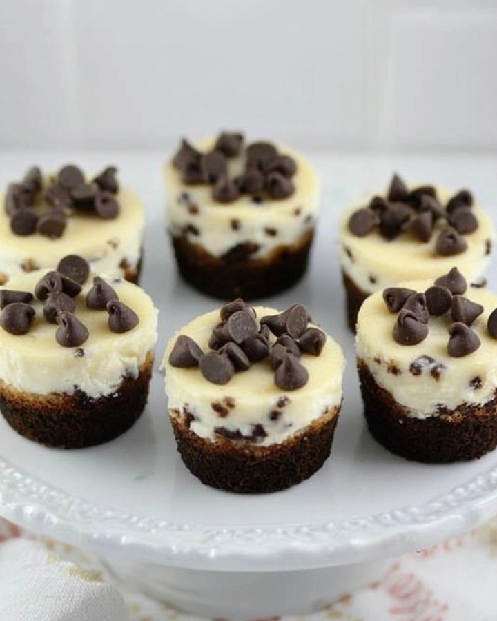 Savory - Mini Chocolate Chip Cheesecake Bites Creamy Chocolate Chip ...