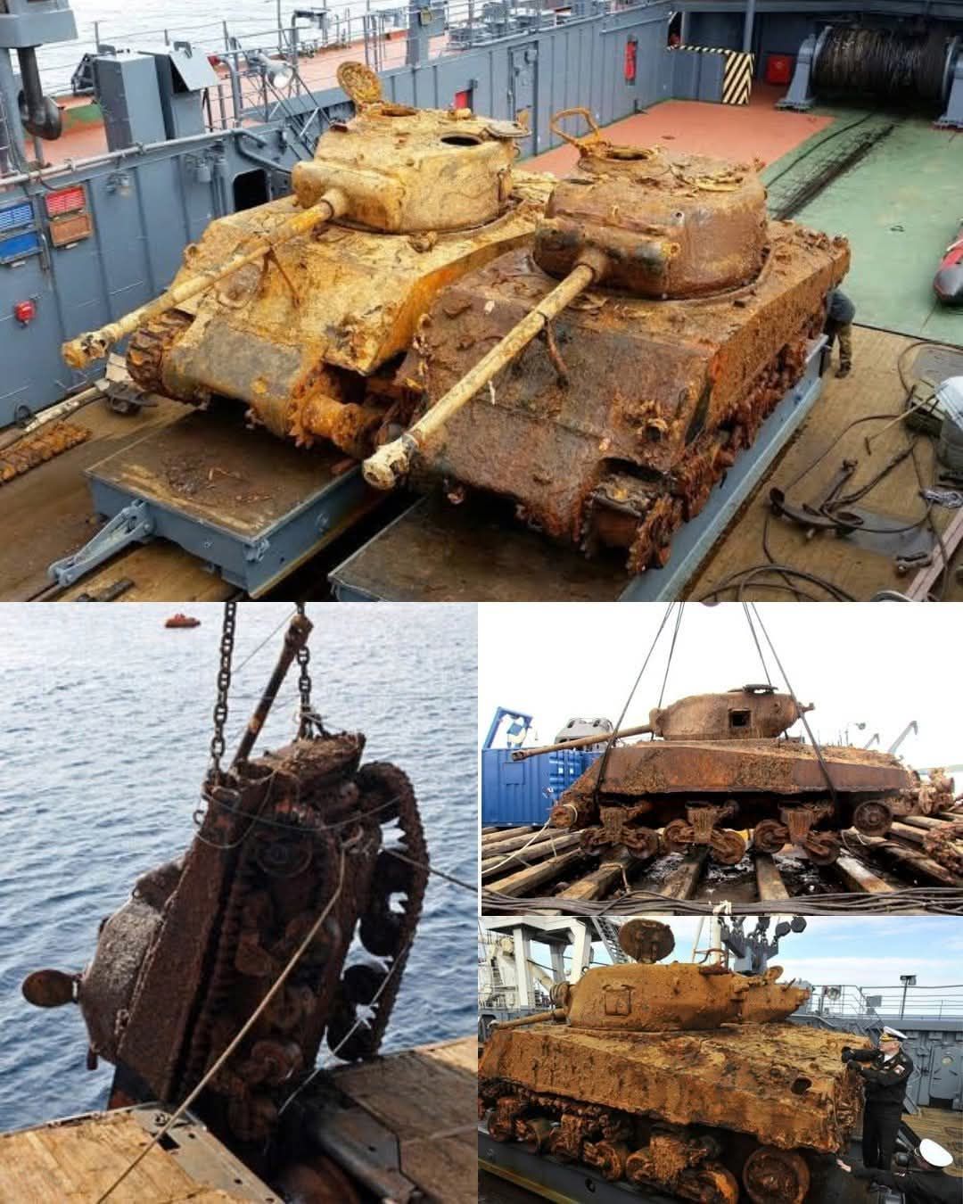 A WWII tank pulled from the Arctic sea. After 75 years on the