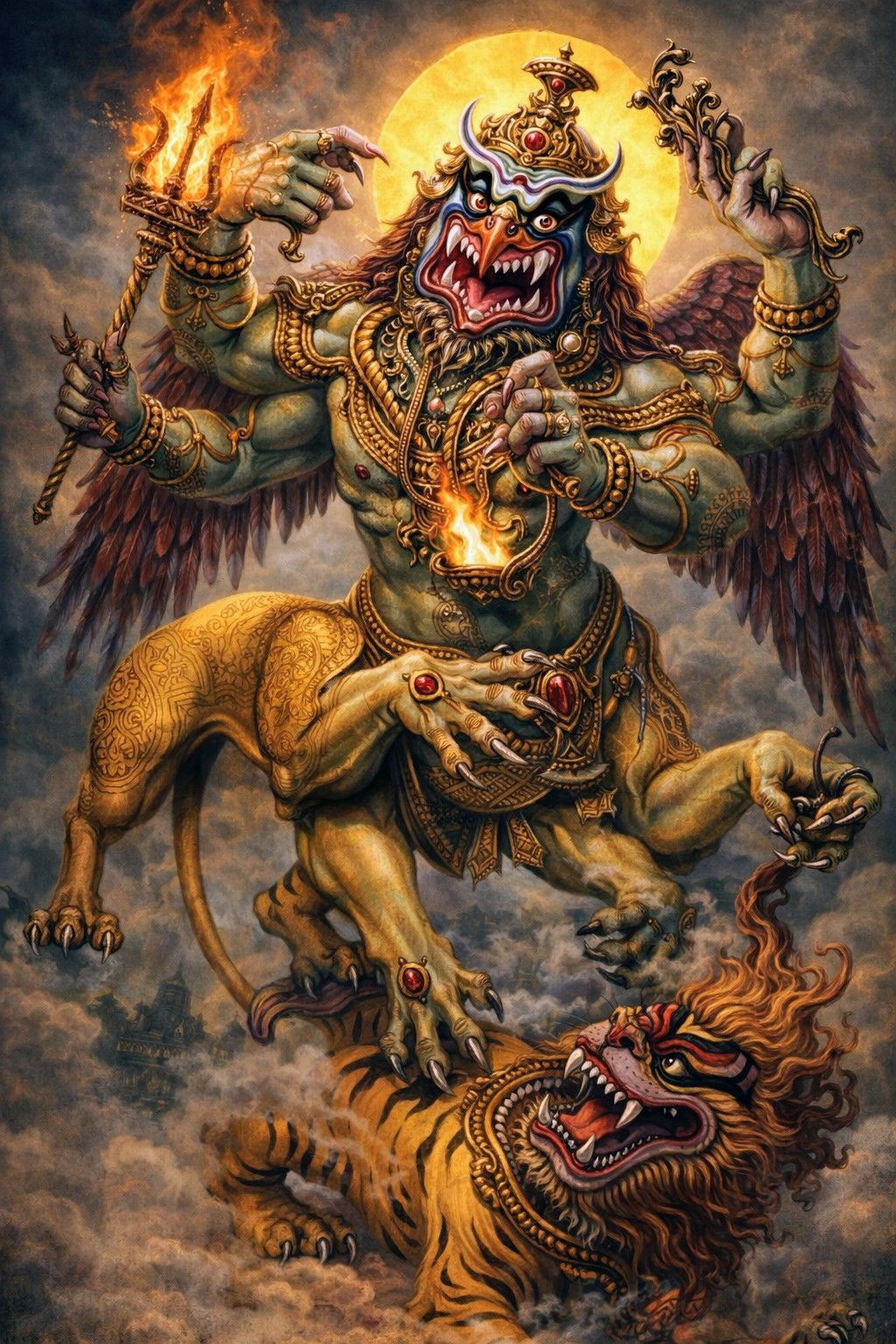 Tantrik - Sarabhavatara, the Fierce and Transcendent form of Lord Shiva ...