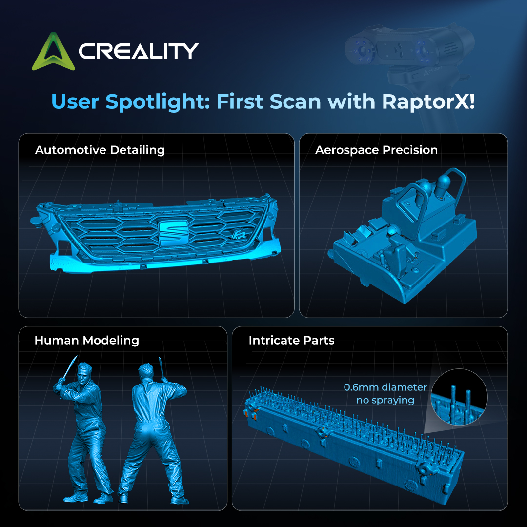 Creality RaptorX: A First Look at... - Creality 3D Scanner | Facebook