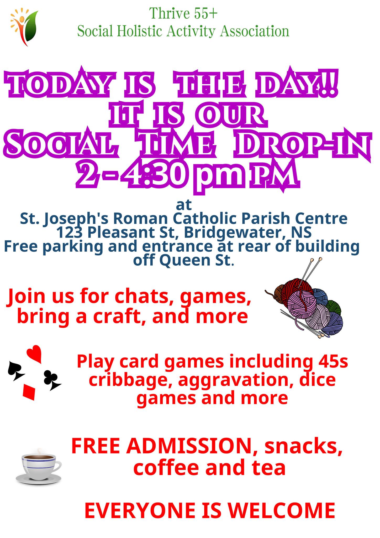 Thrive 55+ Social Activity Association | Bridgewater NS