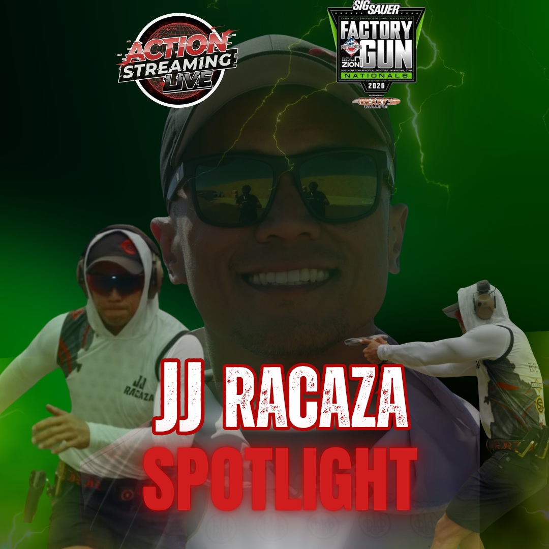 Highlighting JJ Racaza who competed at 2026 Factory Gun Nationals