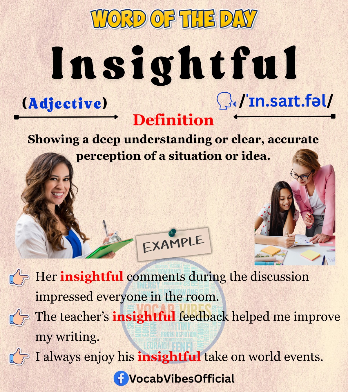 Vocab Vibes - 🛑 WORD OF THE DAY I 🔥INSIGHTFUL 🔥... | Facebook