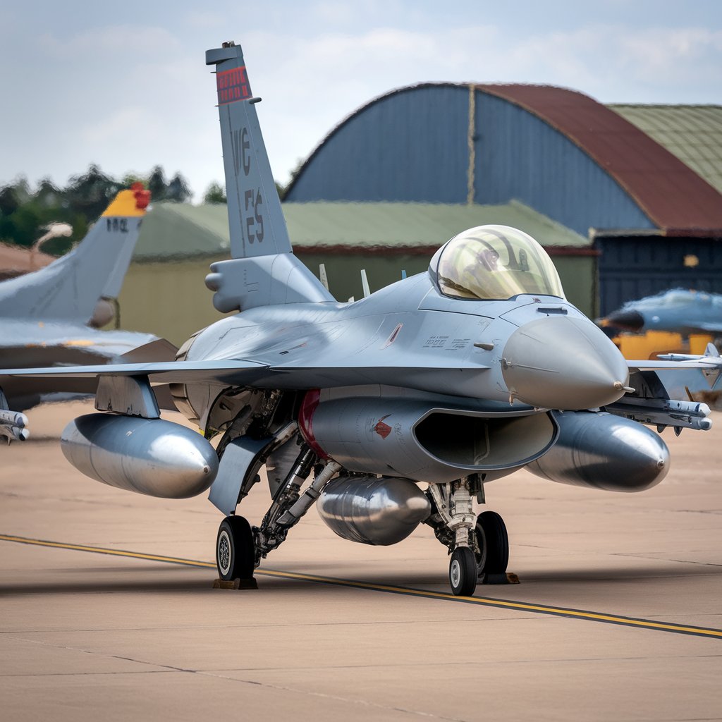 A U.S. Air Force F-16 Fighting Falcon from the 79th Fighter
