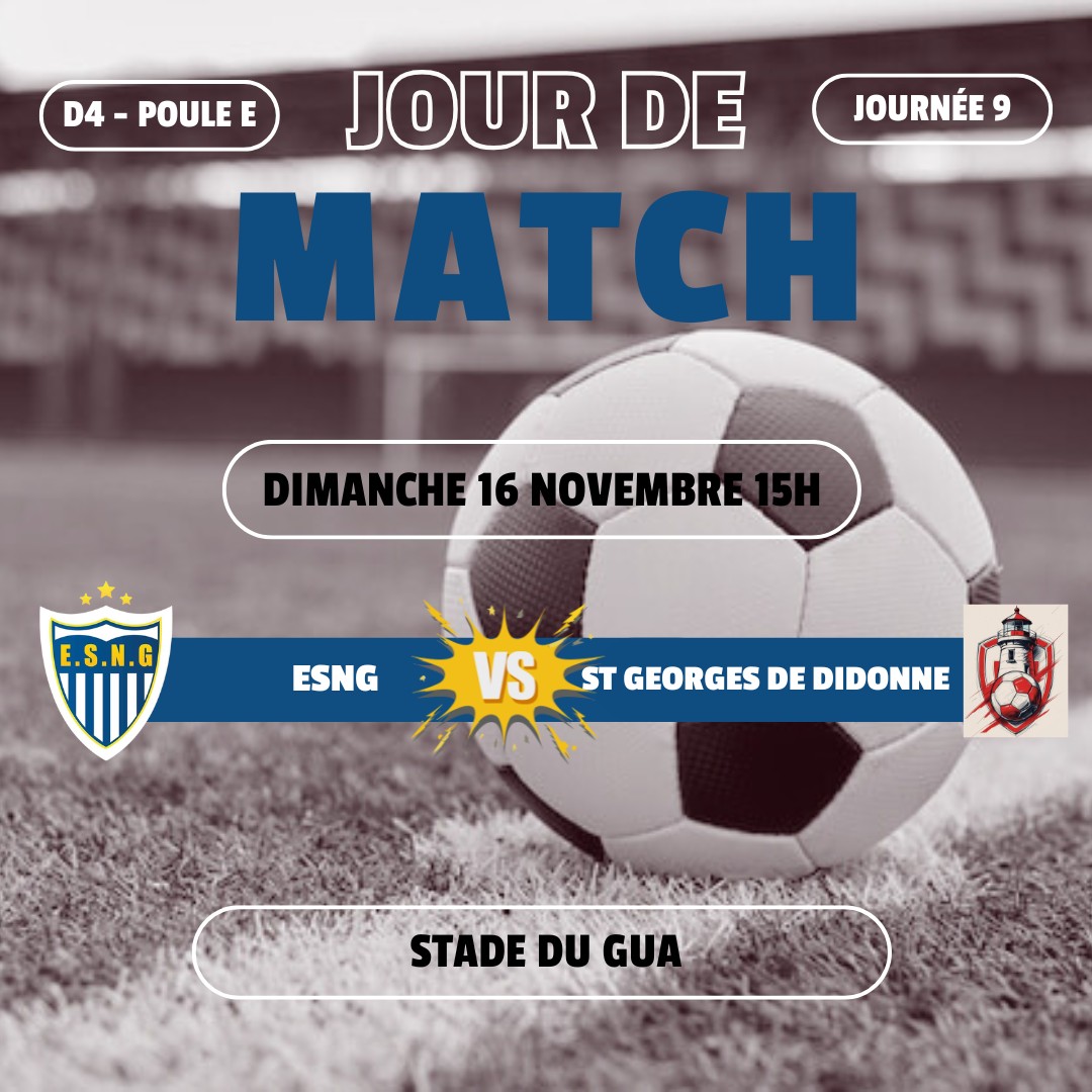 ESNG - Bonjour a tous voici les matchs du week end ainsi que notre ...