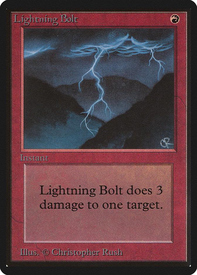マジックザギャザリング lightning Bolt healing Salve Did you know that these 5 cards are all part of the same original