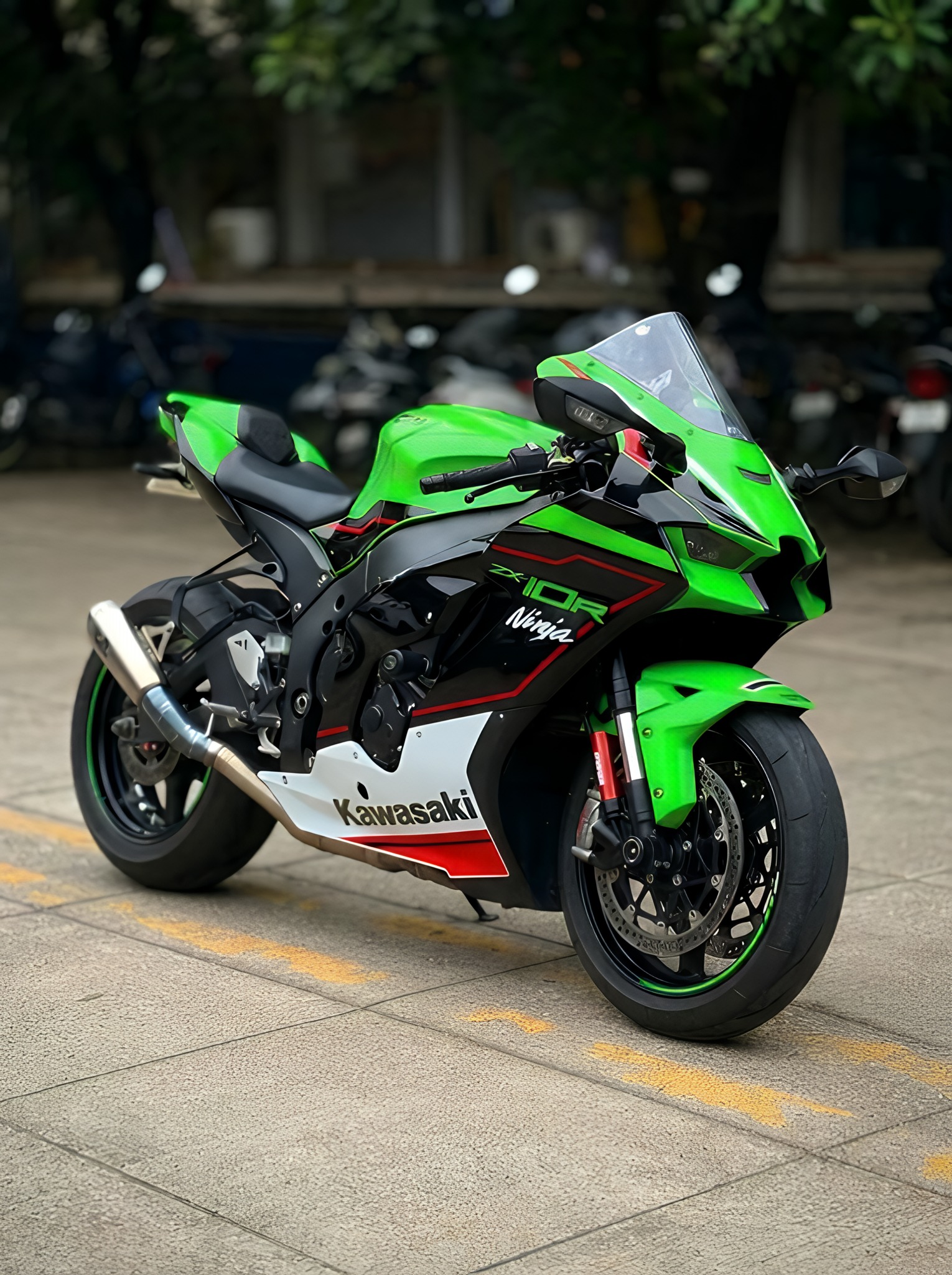 Kawasaki Ninja zx10r 💚💚 XX Mnja CIOR Ninja IOR Kawasaki ရင