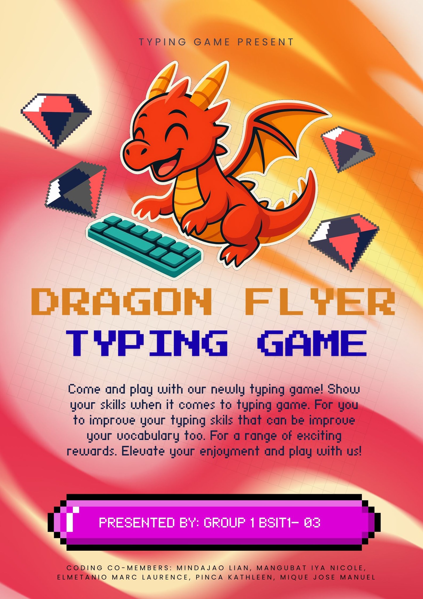 SJC - BSIT 1-3 Dragon Flyer Typing Game Level up your typing skills the ...