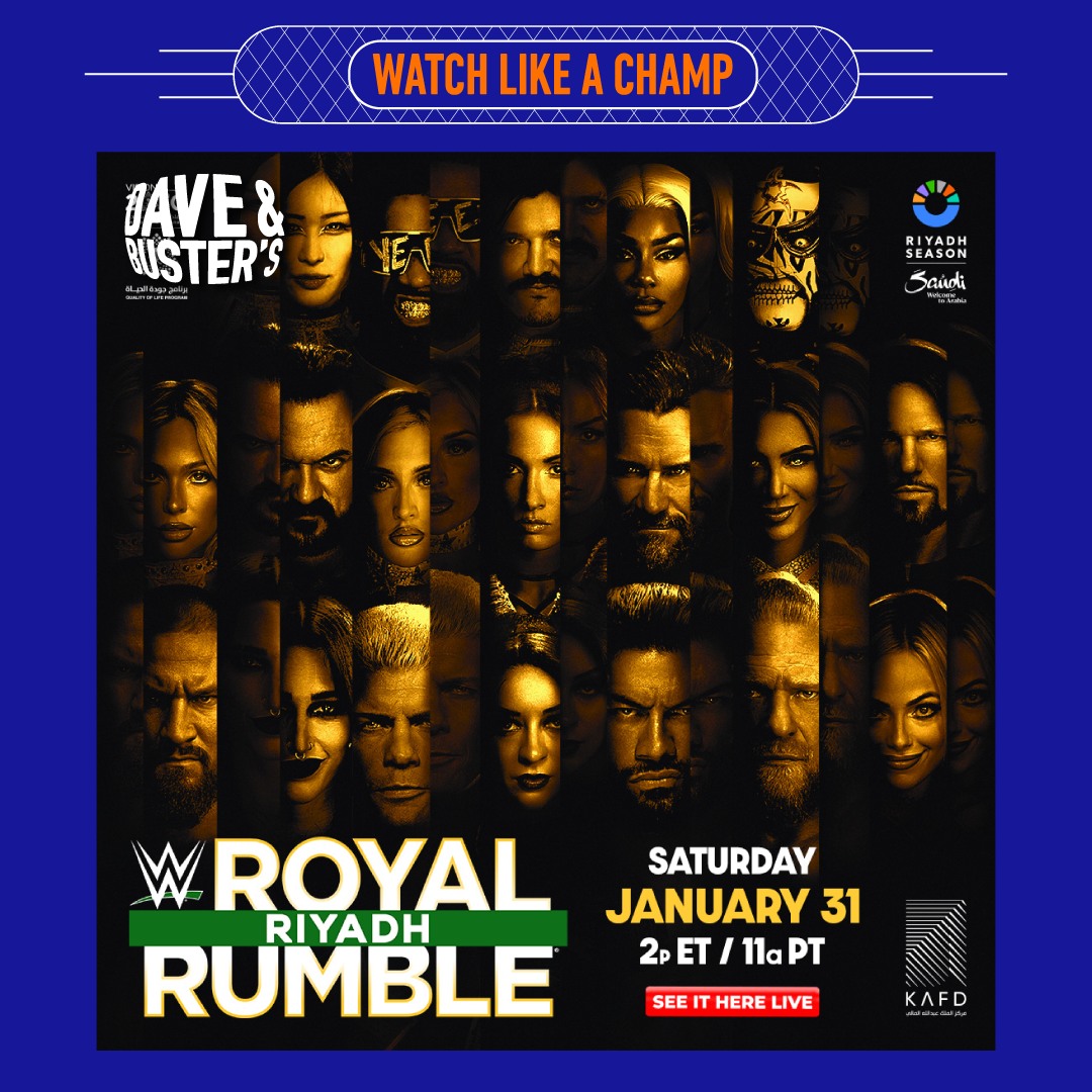 Dave - WWE Royal Rumble. Riyadh. Absolute chaos. Experience every ...