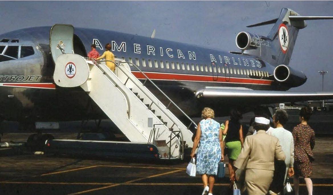 Step back in time with this classic shot of an American Airlines