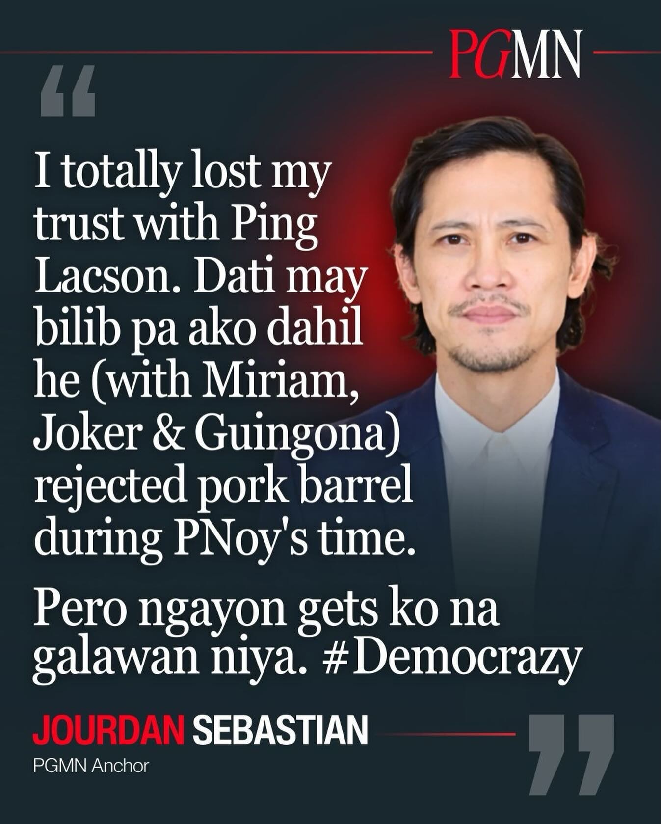 Peanut - PGMN Anchor Jourdan Sebastian publicly declared that he has ...