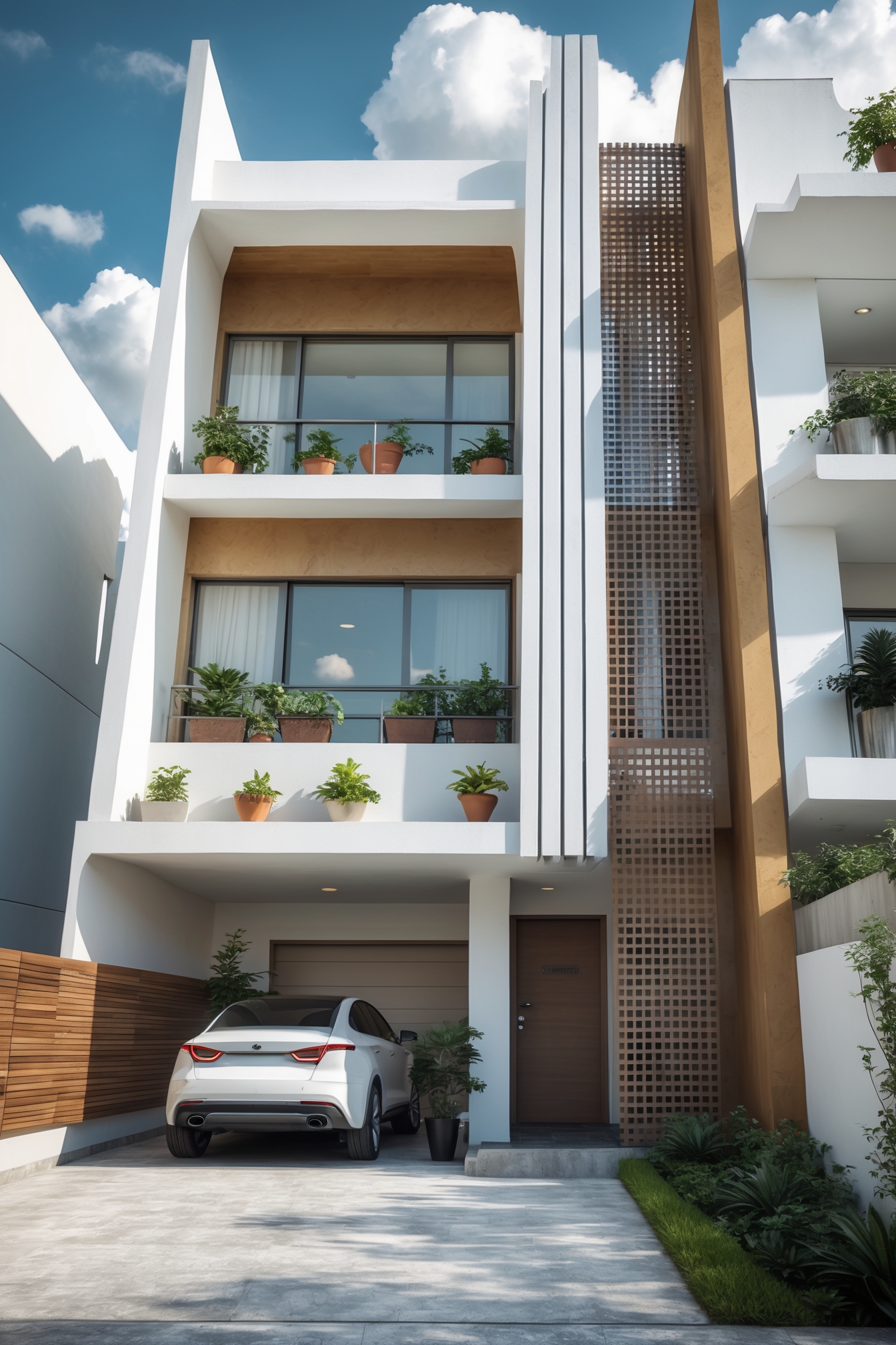 Virtual - Experience modern elegance in this multi-story residential ...