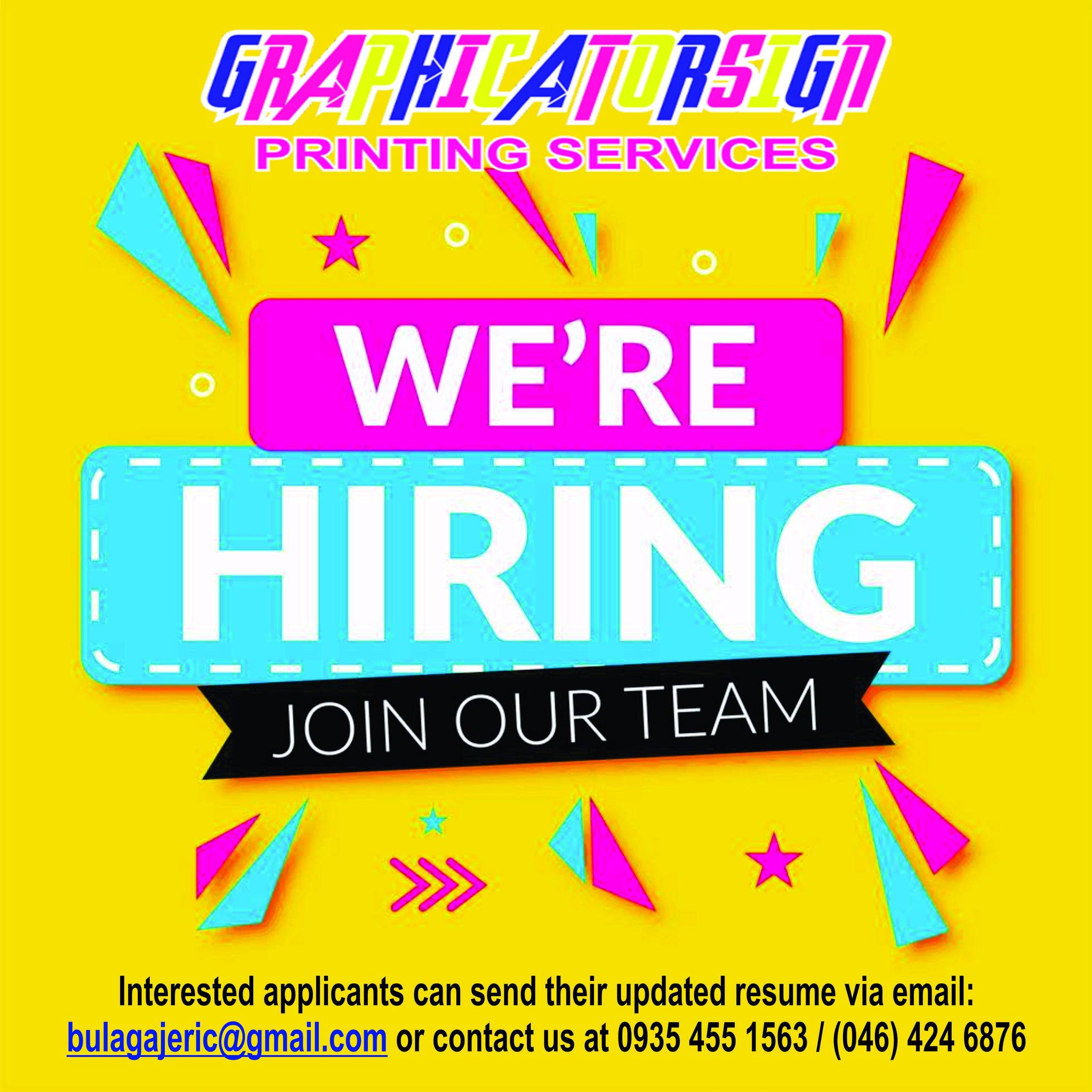 Graphicatorsign - WE ARE HIRING! Signage Fabricator/Installer - with ...