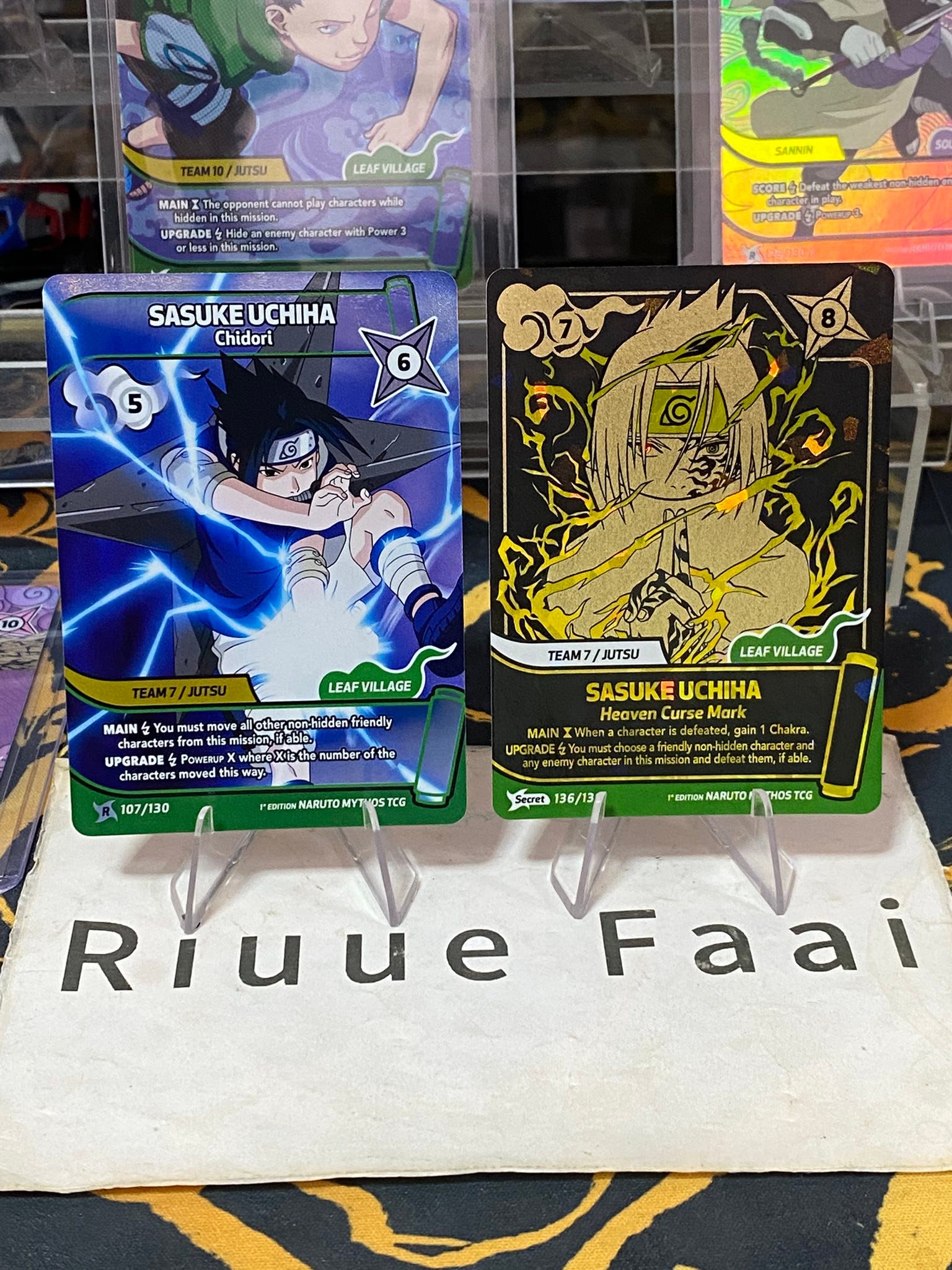 ปล่อยยกคู่ Secret-R Sasuke Mythos tcg สภาพดีทั้งคู่ ปล่อย 4,000
