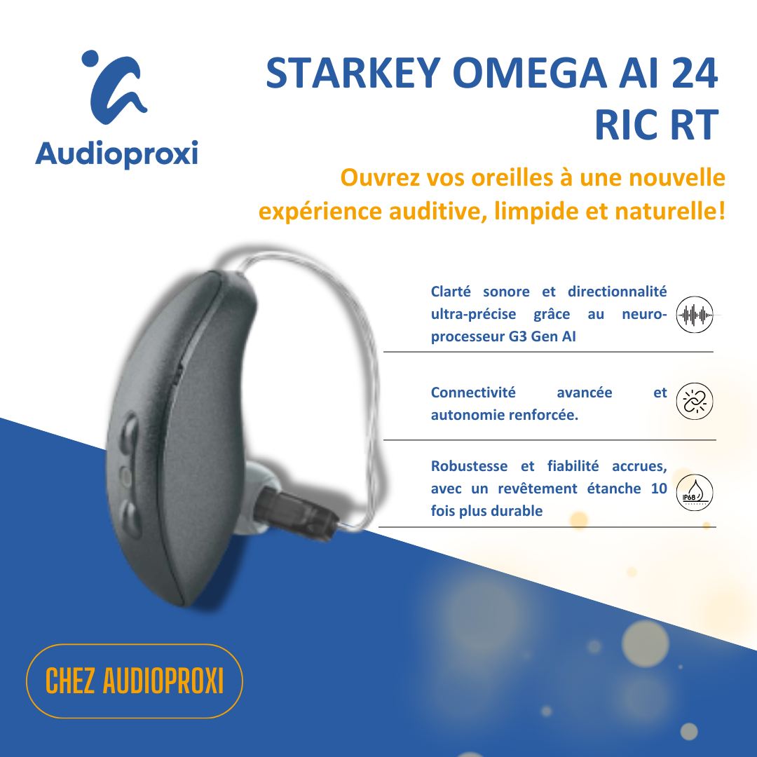 Audioproxi - 🦻💙 Découvrez Starkey Omega AI 24 RIC RT :... | Facebook