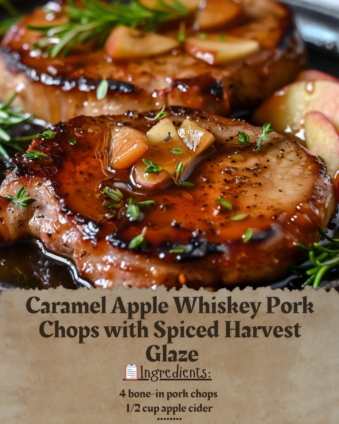 Caramel Apple Whiskey Pork Chops... - Everyday Eats With Emma | Facebook