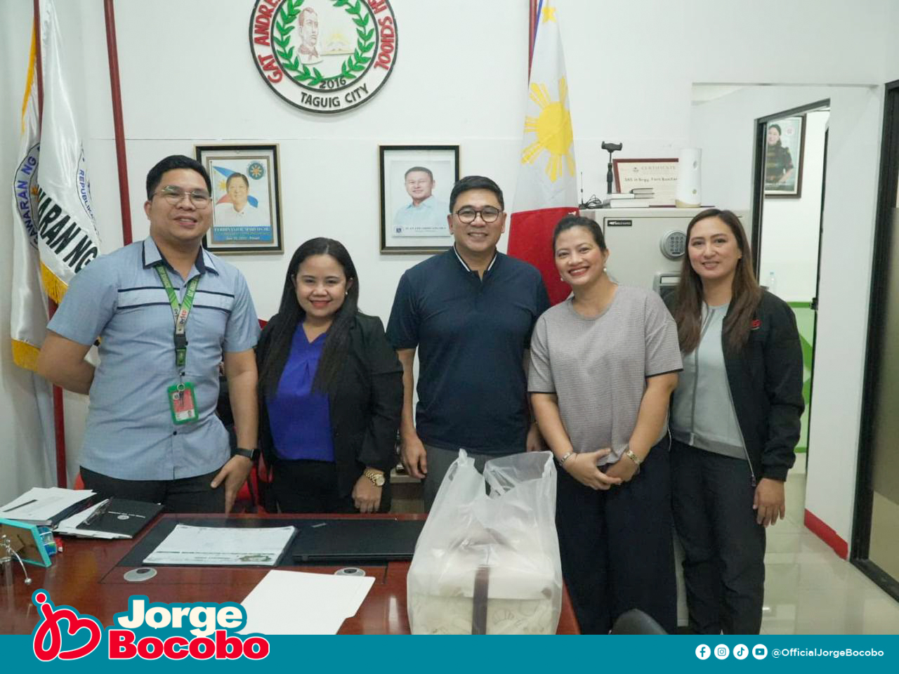 Jorge Bocobo - On behalf of Barangay Fort Bonifacio, we...