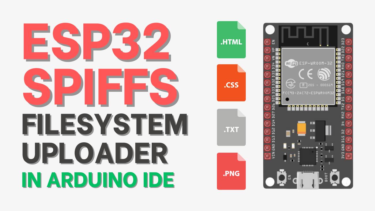 ESP32 ESP8266 For Beginner | Install ESP32 SPIFFS Filesystem Uploader ...